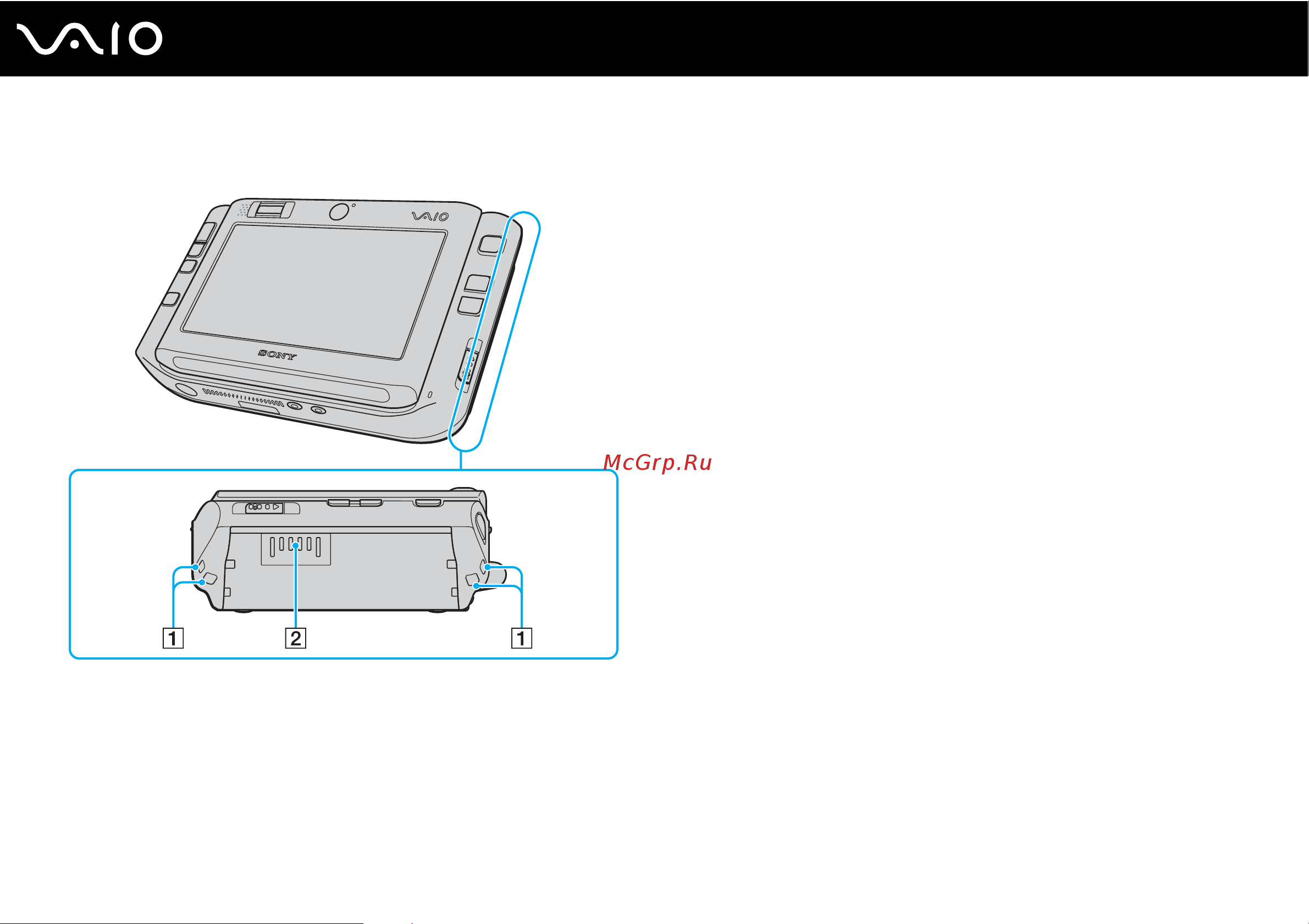 Sony VGN-UX1XN [18/195] Вид справа