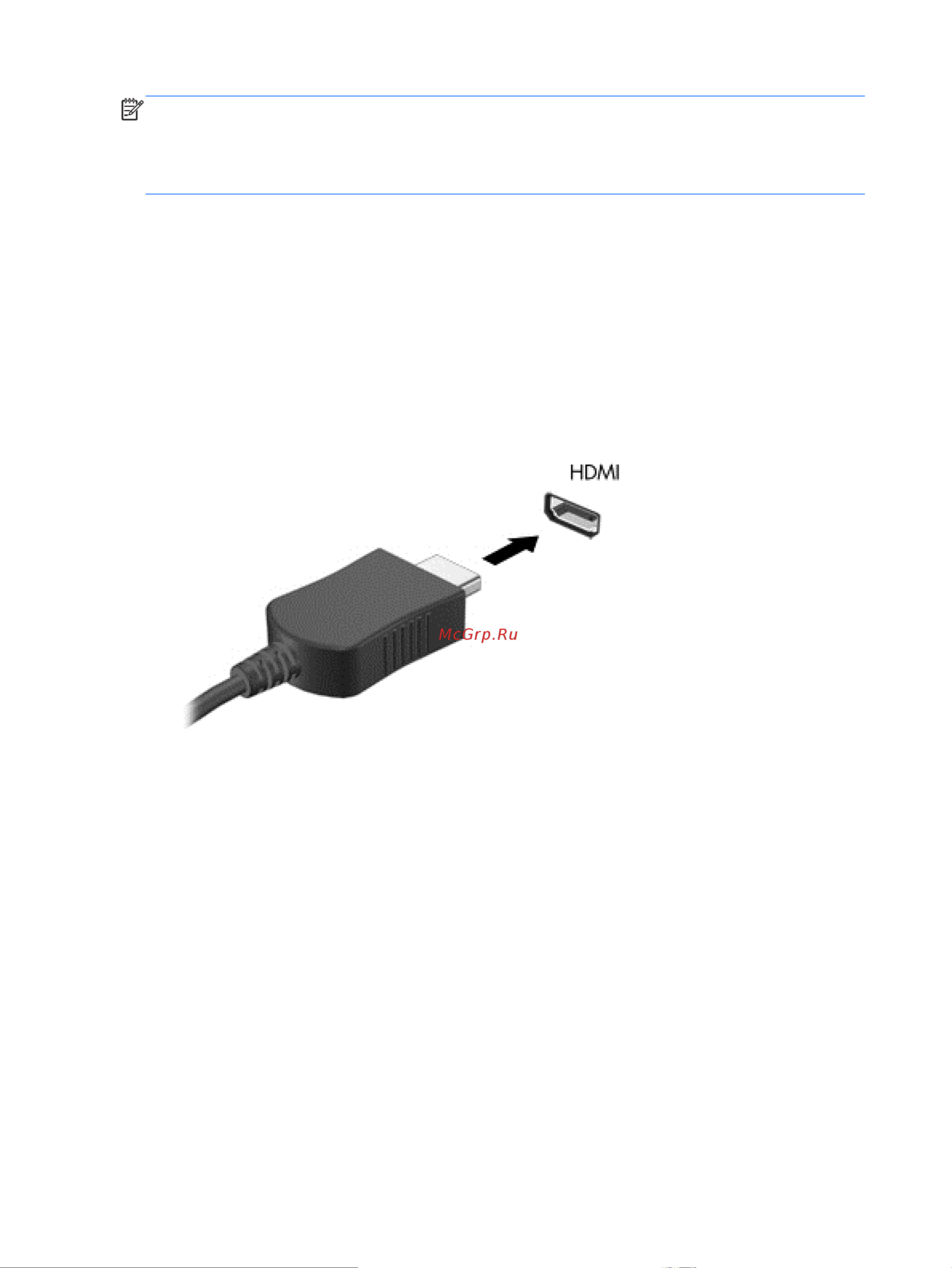HP 2000-2d80SR [36/94] Подключение монитора или телевизора hdmi