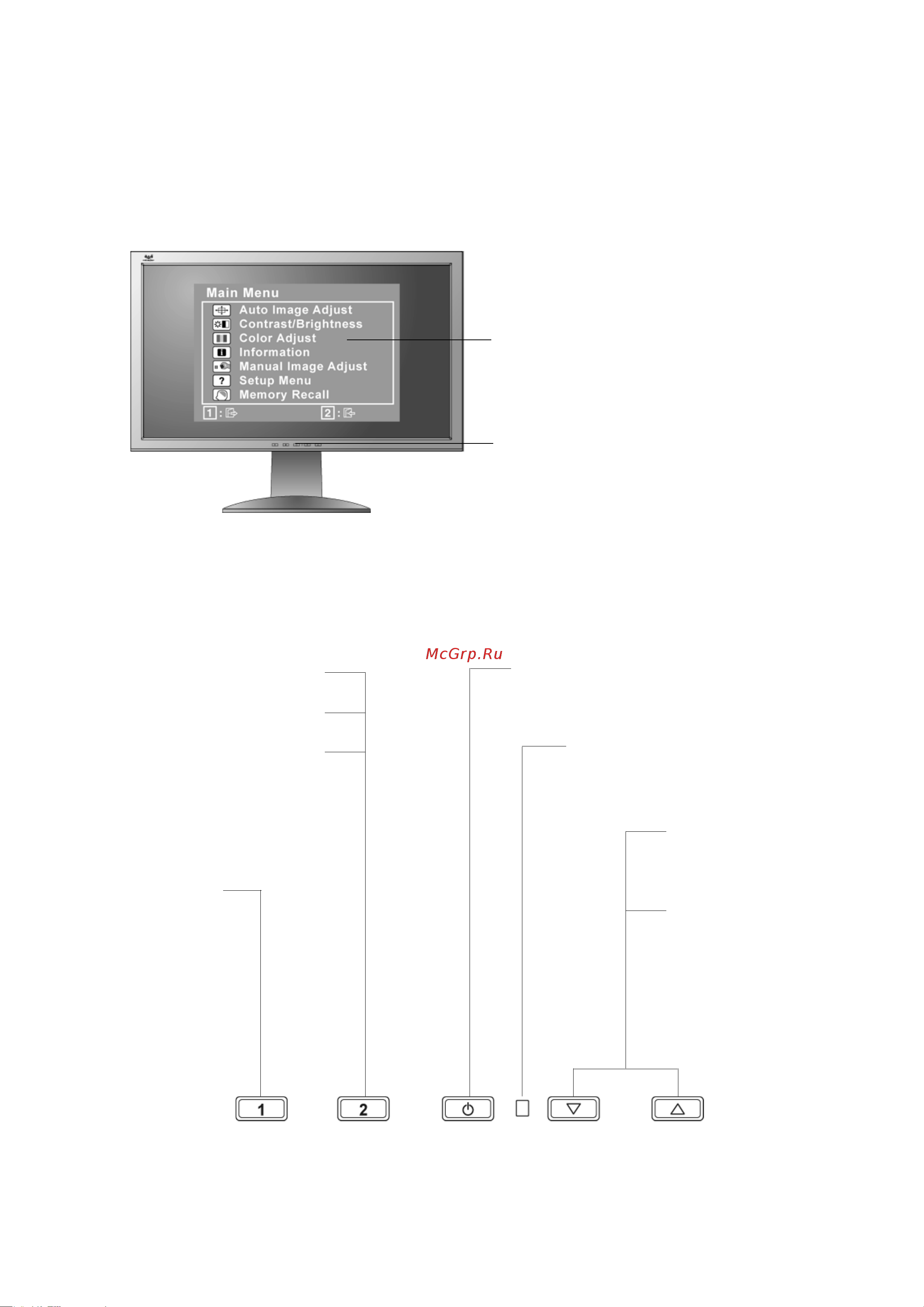 Viewsonic VA1913w [12/25] Adjusting the screen image