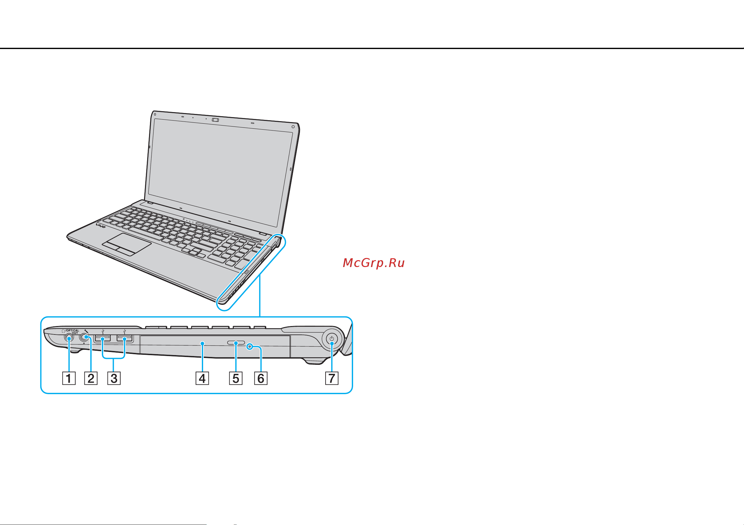 Sony VAIO VPCF11Z1R [12/165] Вид справа