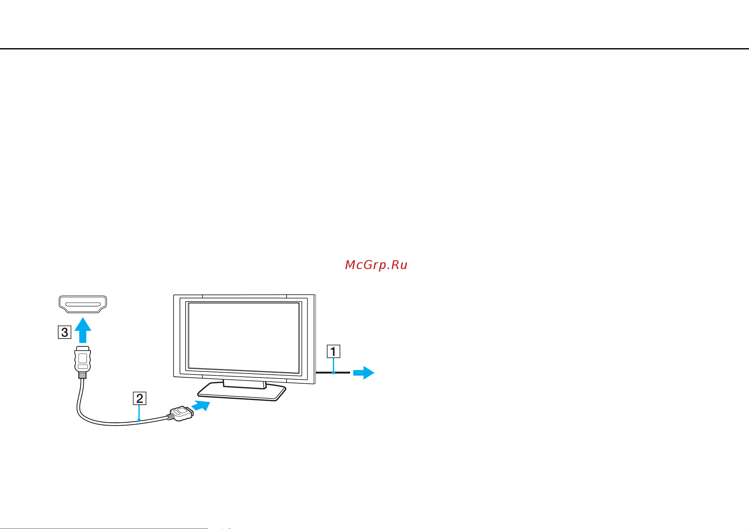 Sony VAIO VPCF11Z1R [73/165] Подключение телевизора к входному порту hdmi