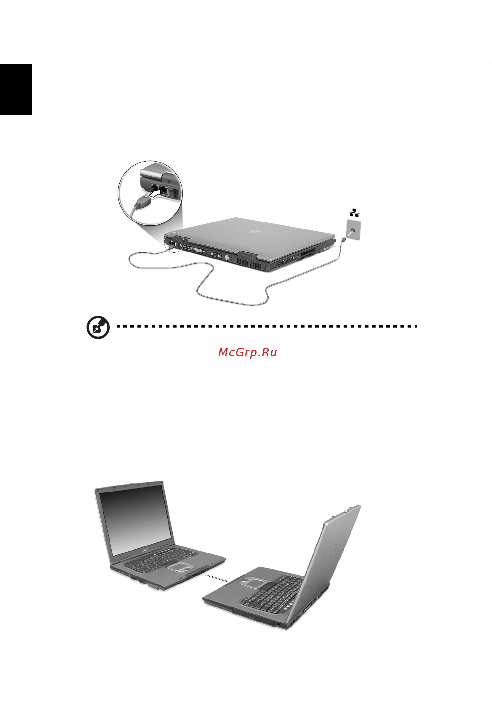 Acer TravelMate 8000 [56/99] Built in network feature