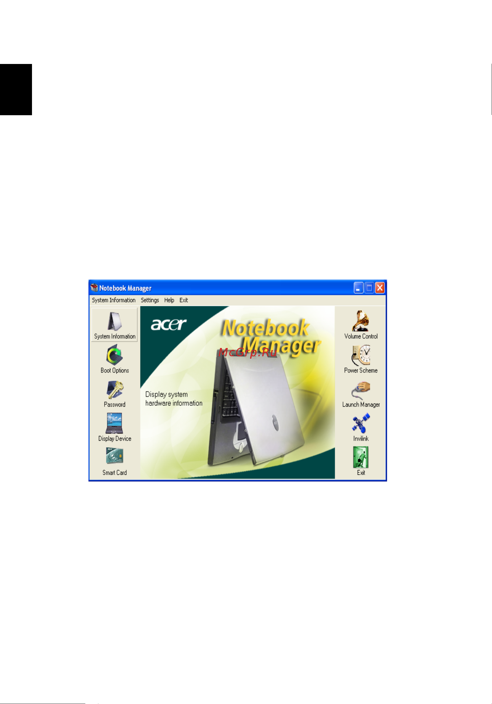 Acer TravelMate 8000 [64/99] Using system utilities