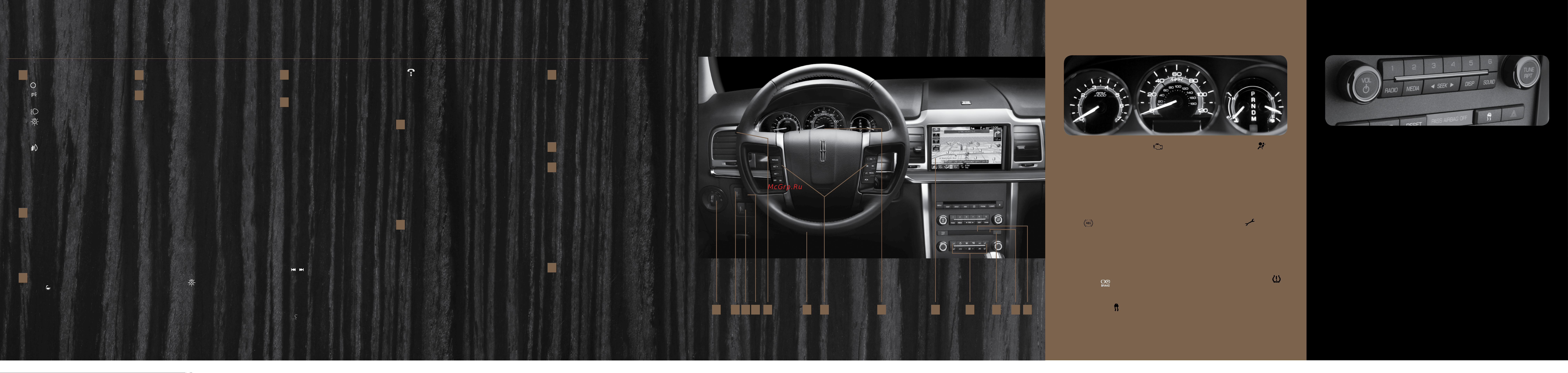 Lincoln MKZ (2011) QRG Руководство по эксплуатации онлайн