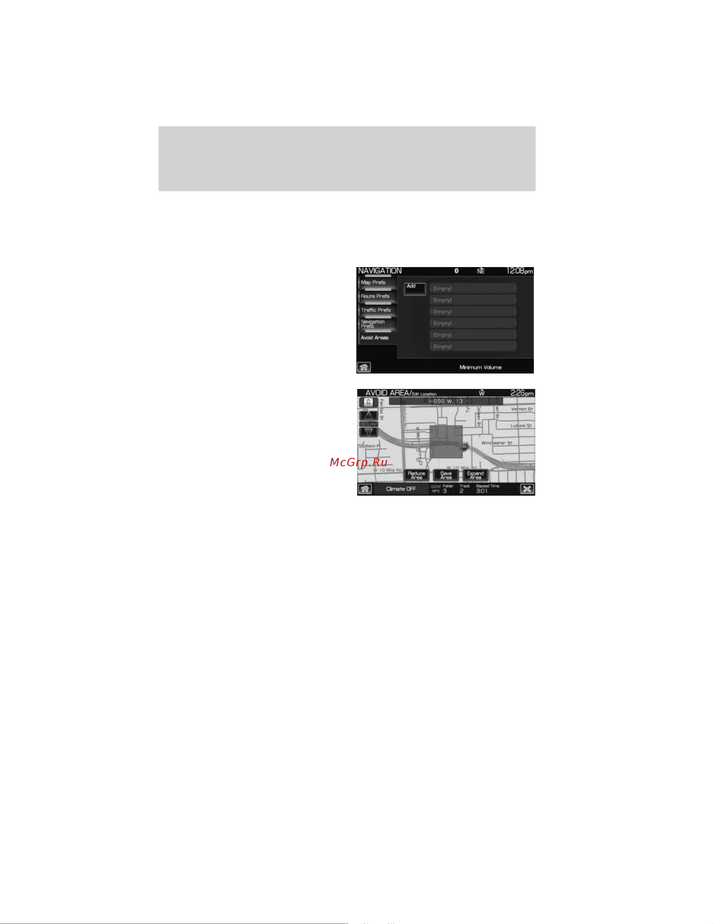 Lincoln MKT (2011) Navigation System [124/203] Navigation route preferences