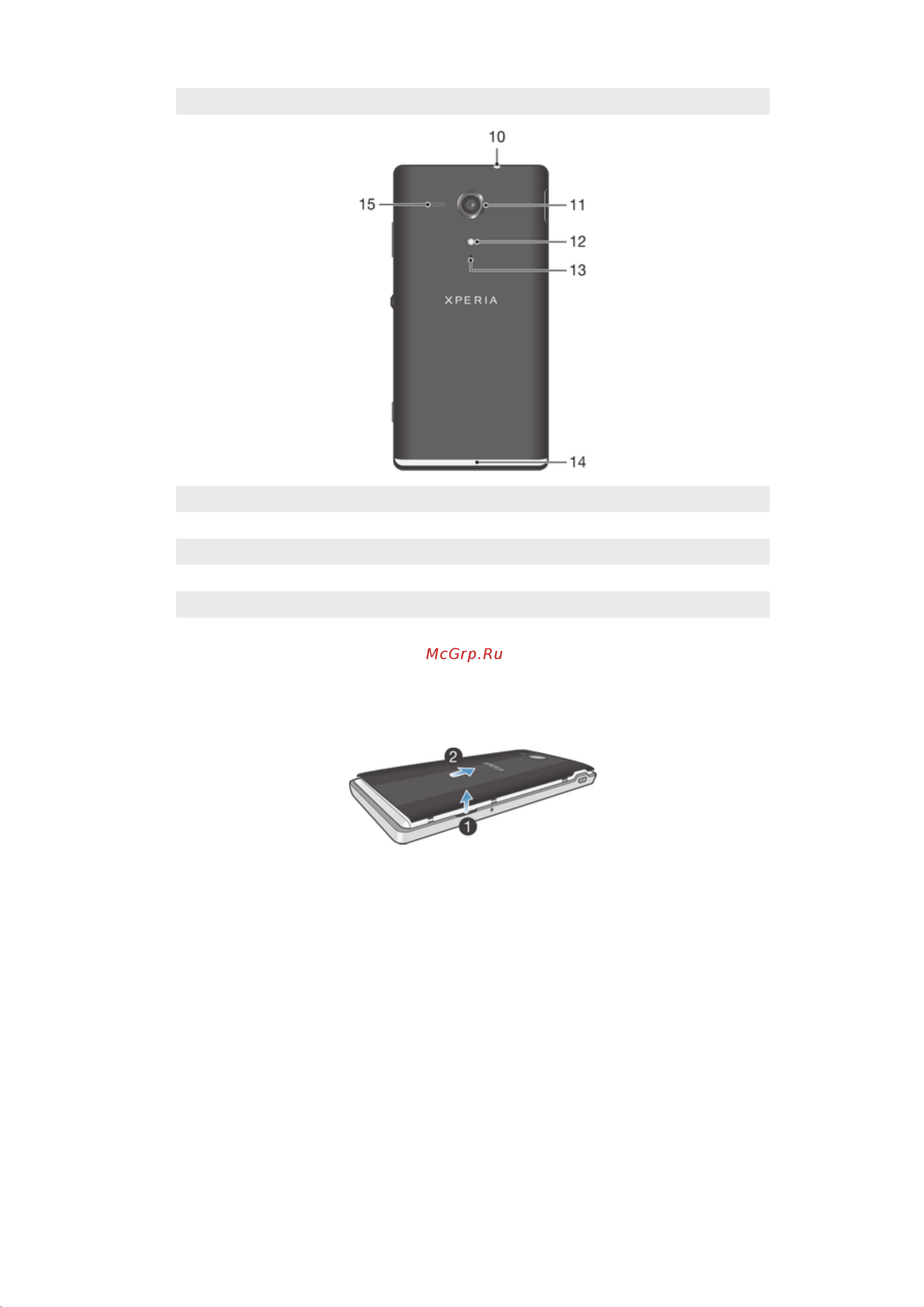 Sony Xperia SP C5302 [8/136] Детали устройства