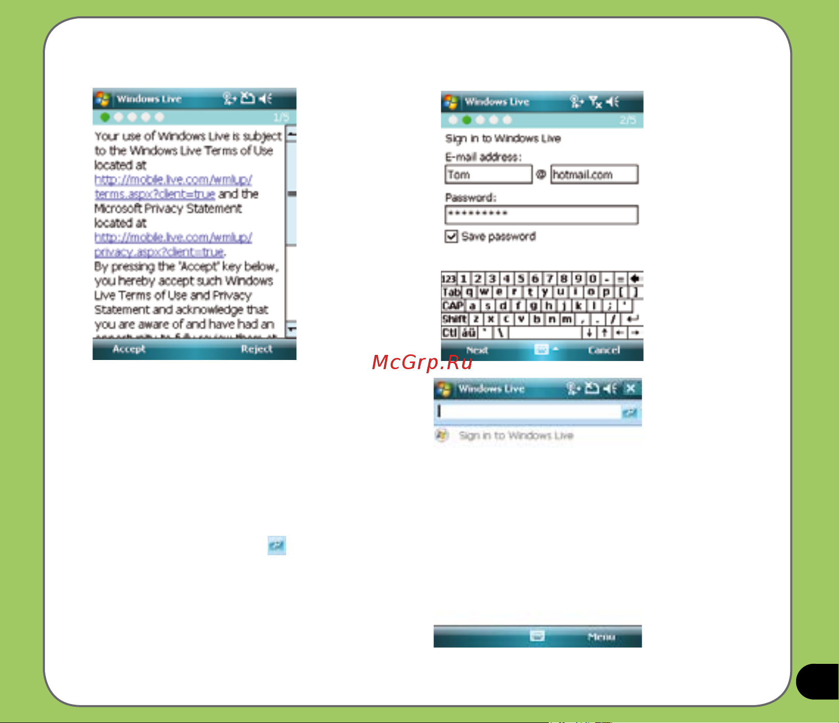 Asus P735 [109/150] Windows live search