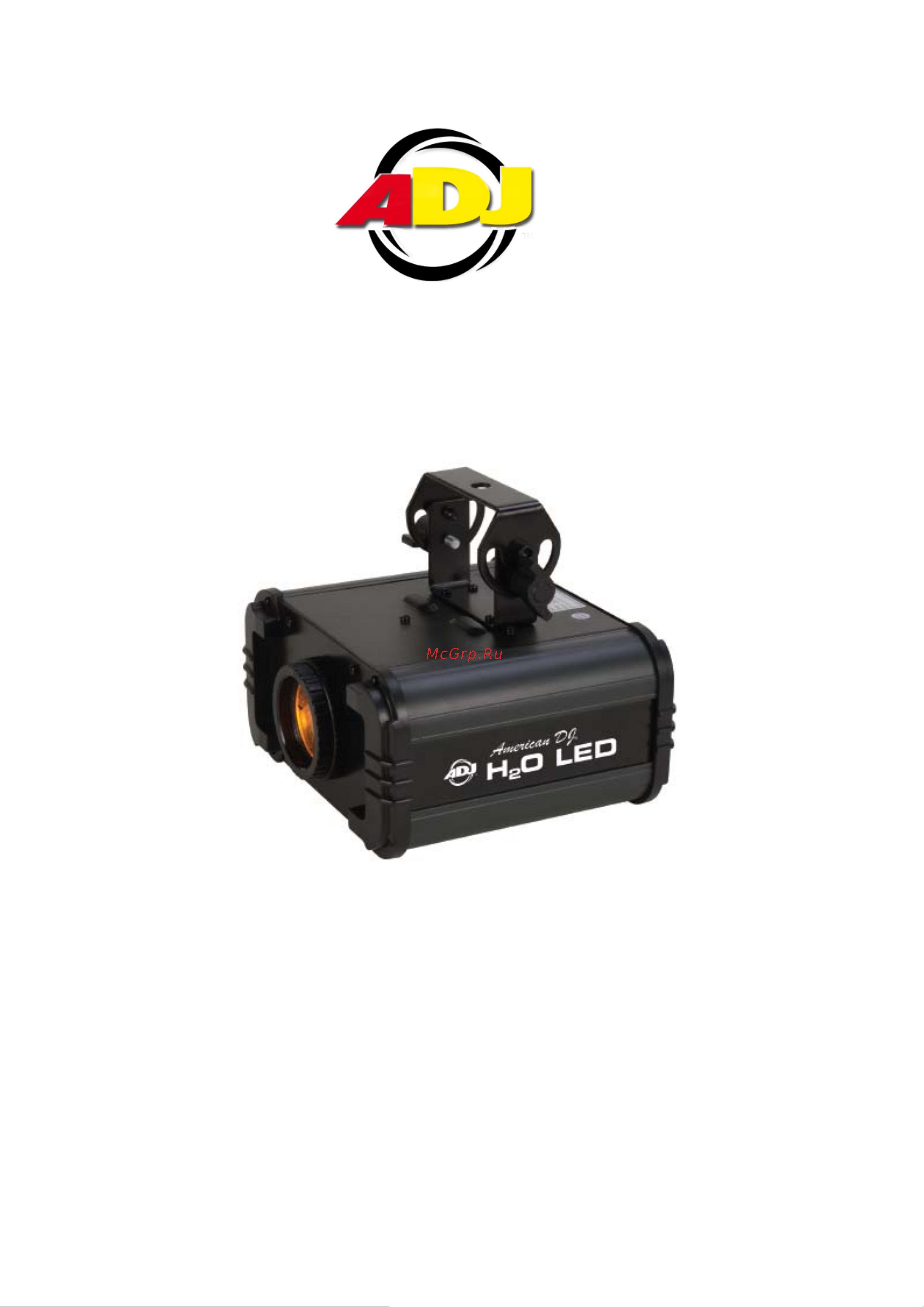 ADJ H2O LED Руководство по эксплуатации онлайн