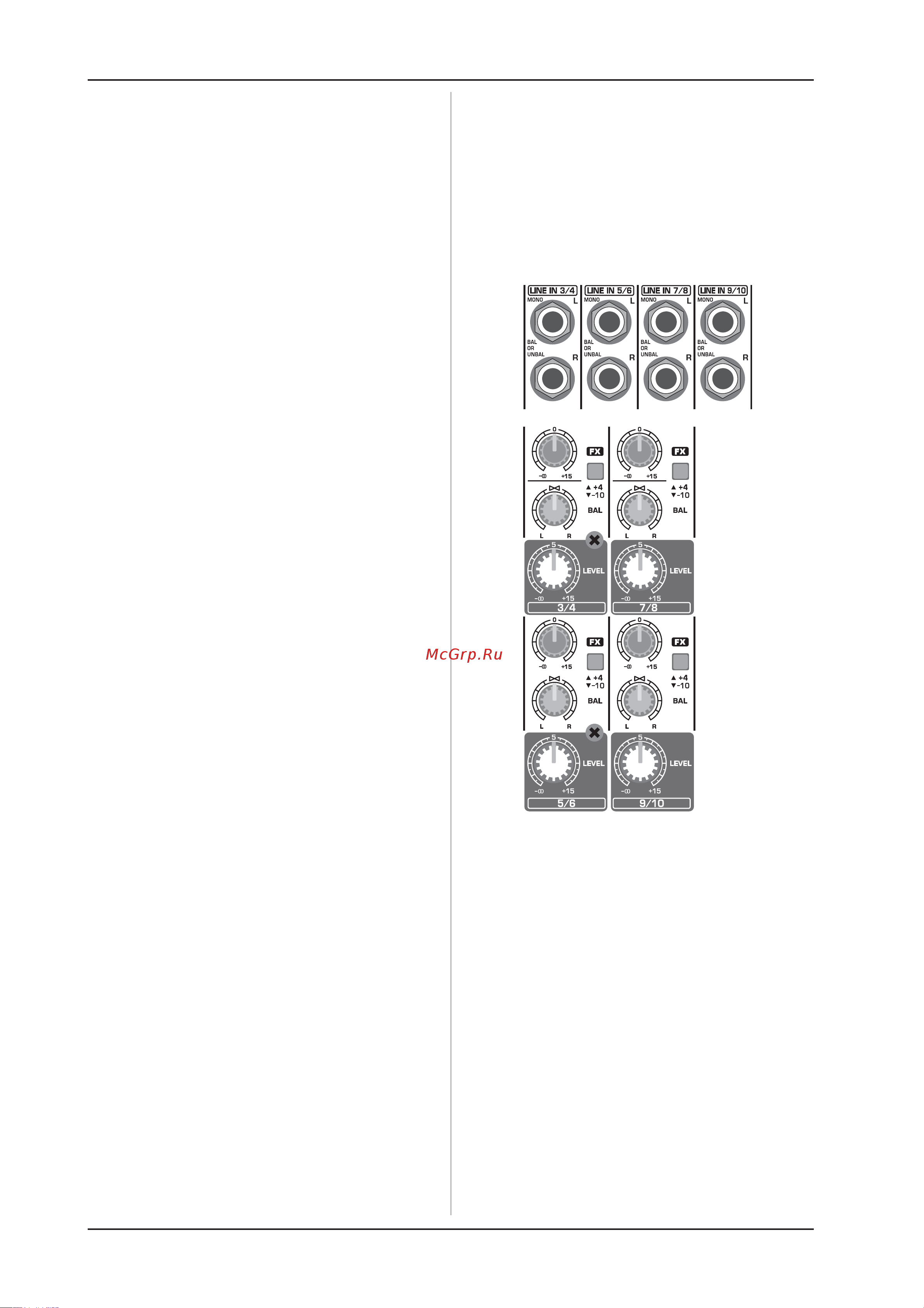 Behringer EURORACK UB 502 [6/12] Стереоканалы