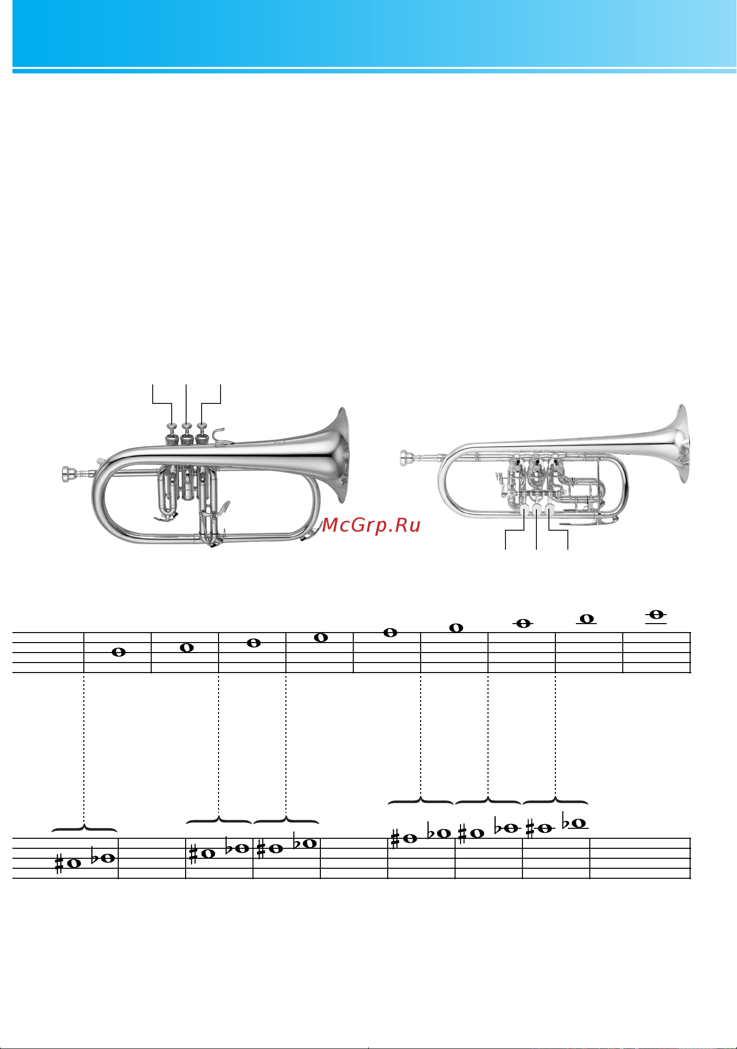 Yamaha YCR-6330II [15/16] Таблица аппликатуры 운지법