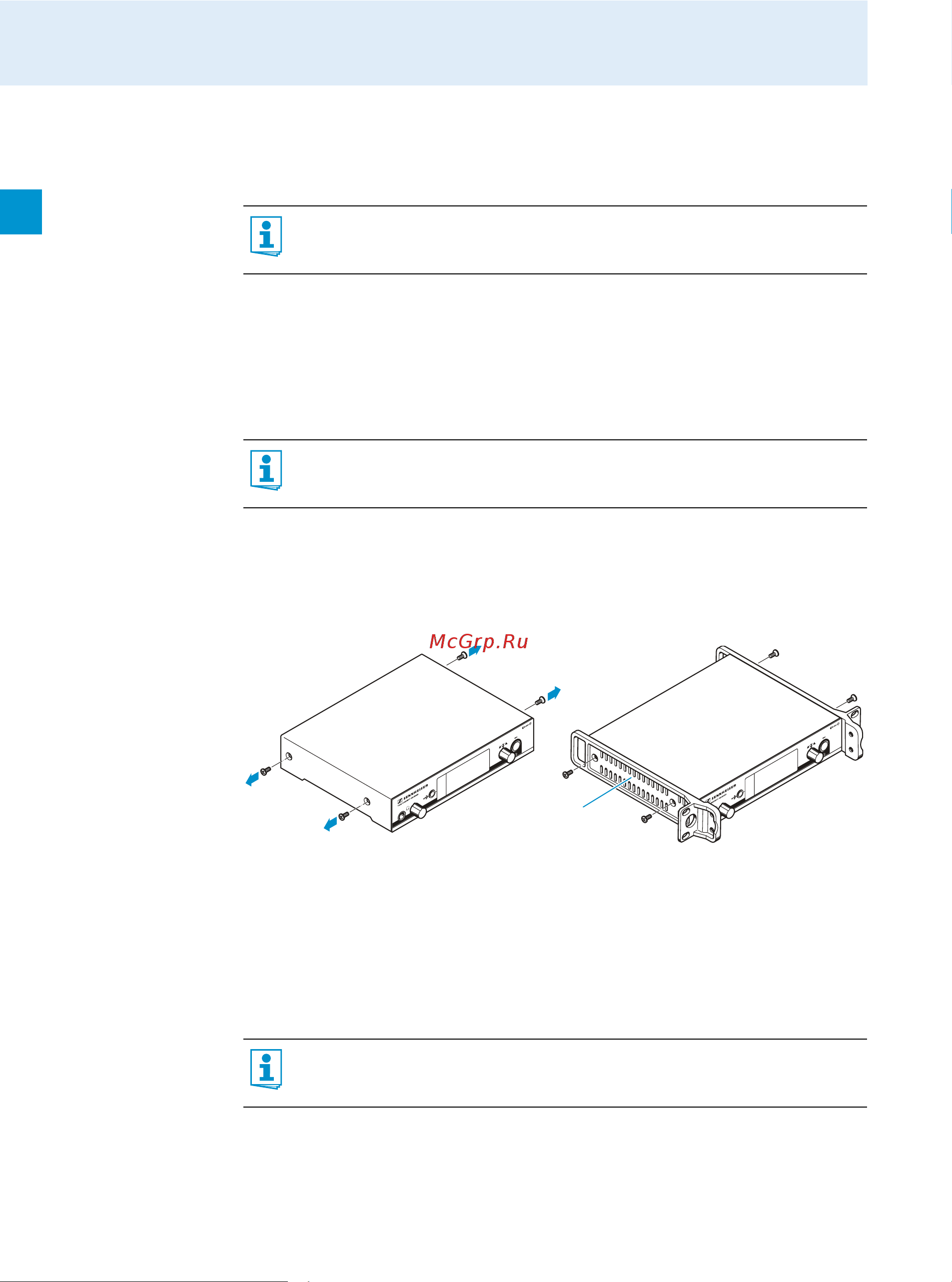 Sennheiser EM 500 G3-B-X [14/42] Putting the devices into operation