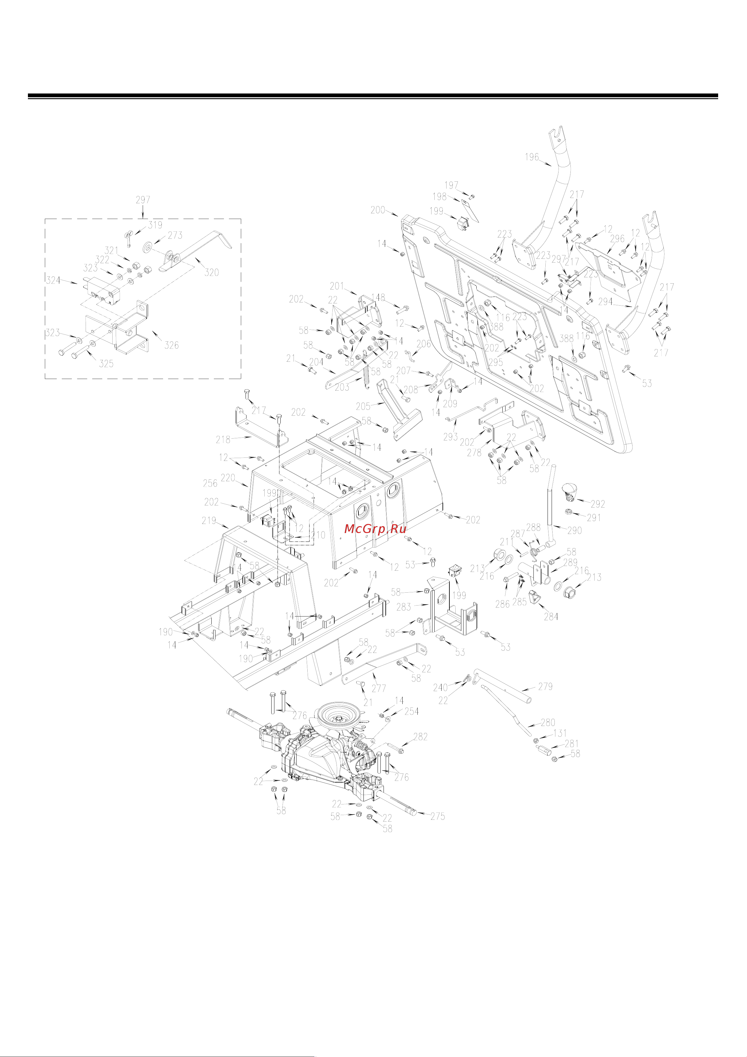DDE CTH175-102 [16/21] Mower frame assembly