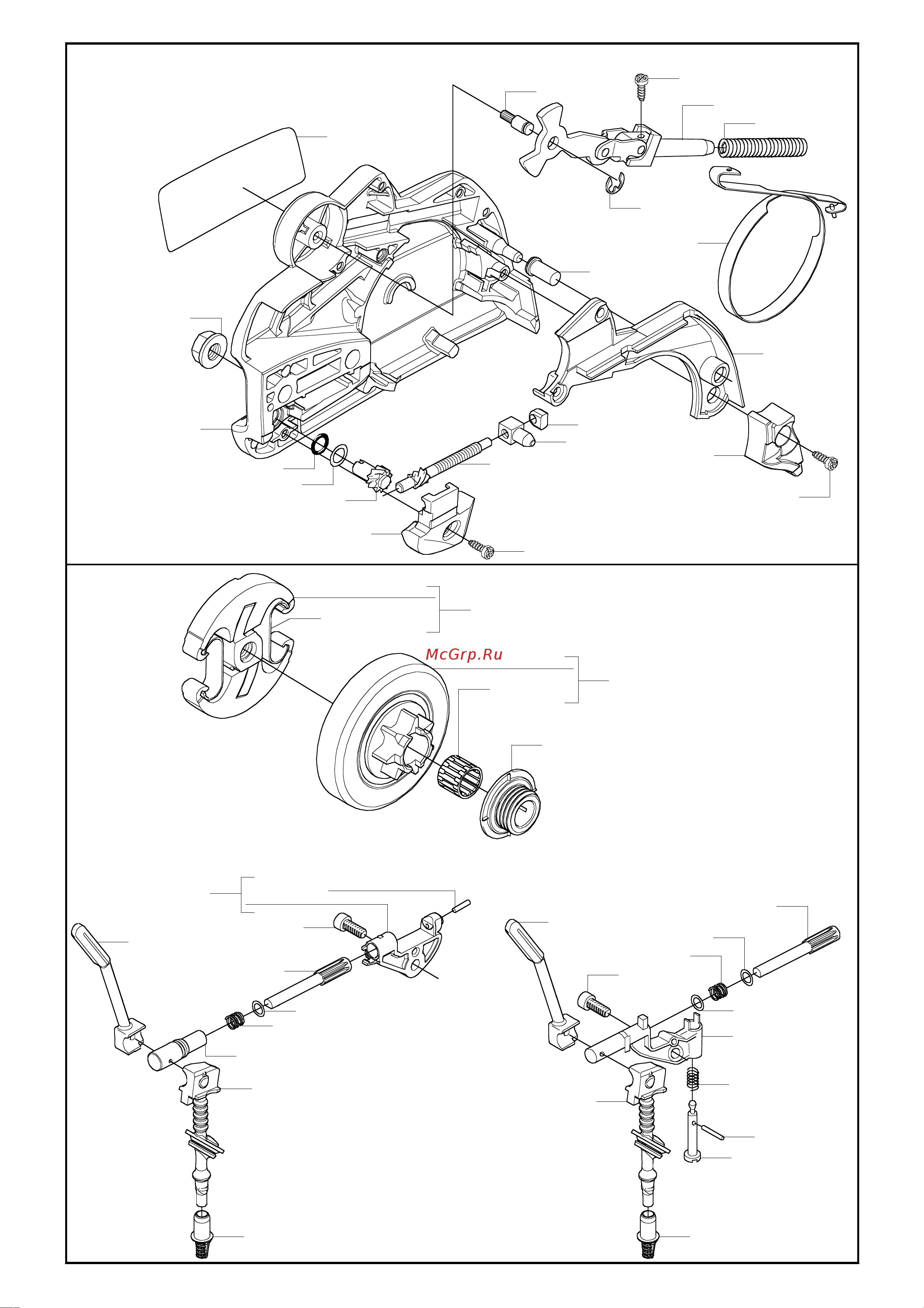 Husqvarna 455e Rancher (2006) parts [3/13] L m p n