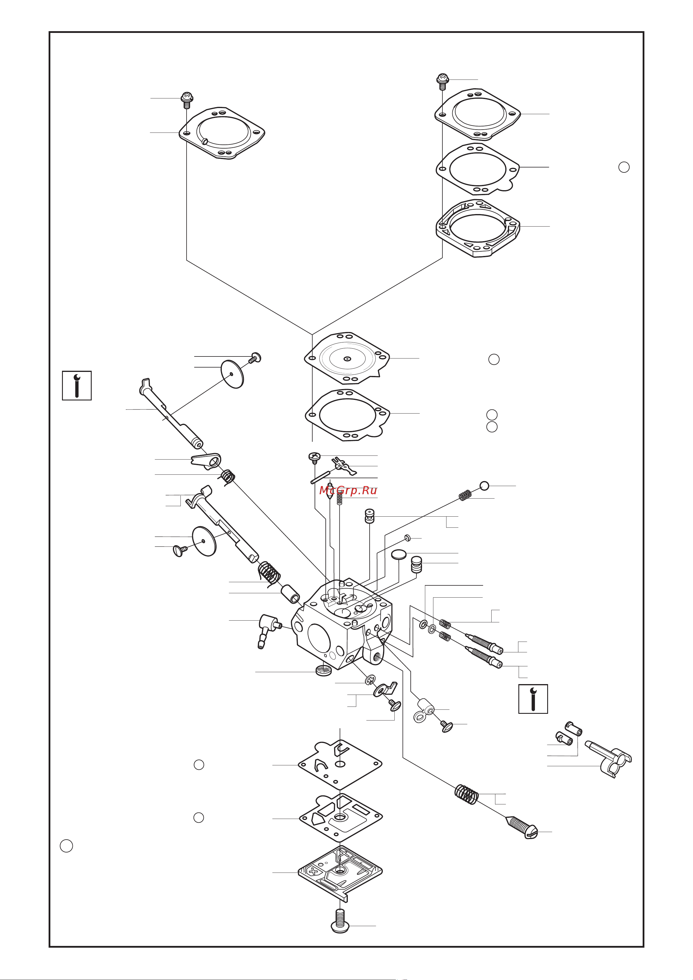 Husqvarna 357 XP (2006) parts [8/13] Set of gaskets dichtungssatz jeu de joints juego de juntas packningssats