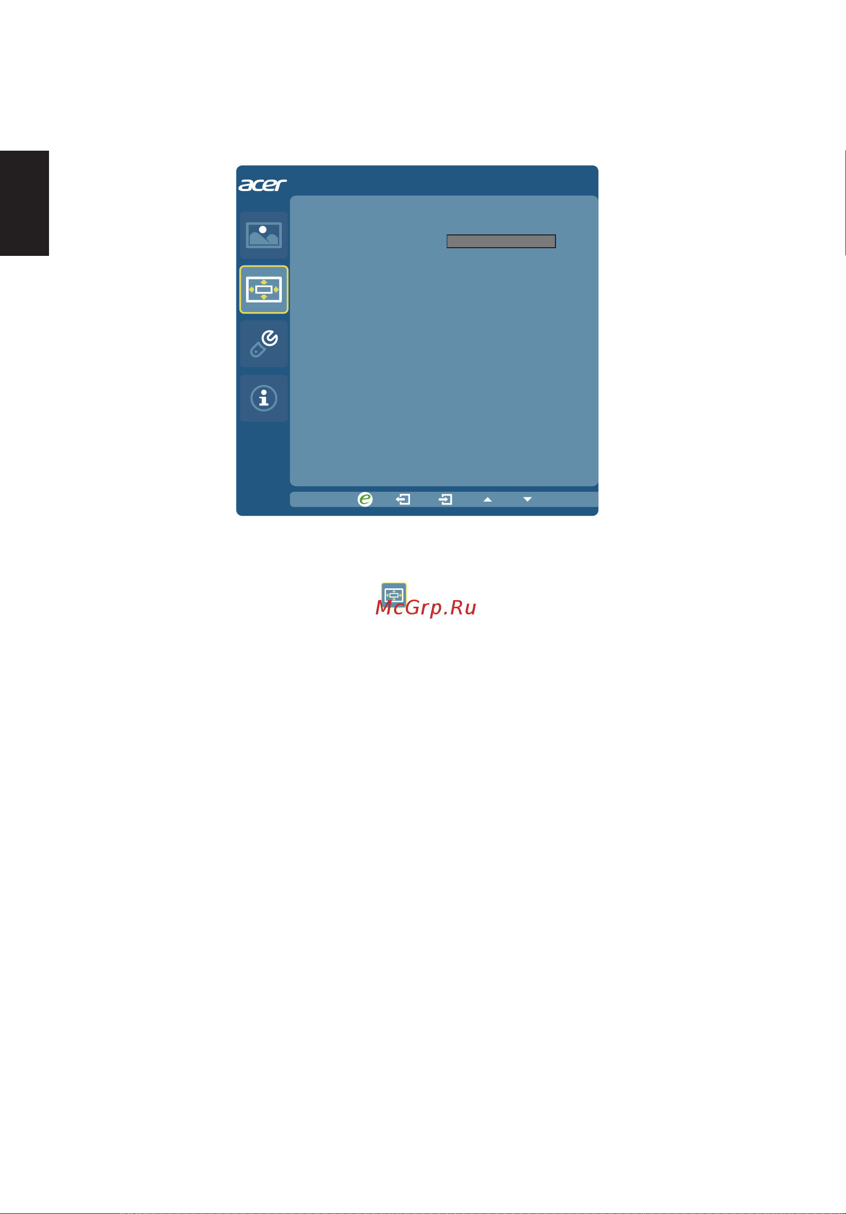 Acer R240HYbidx [24/28] Русский