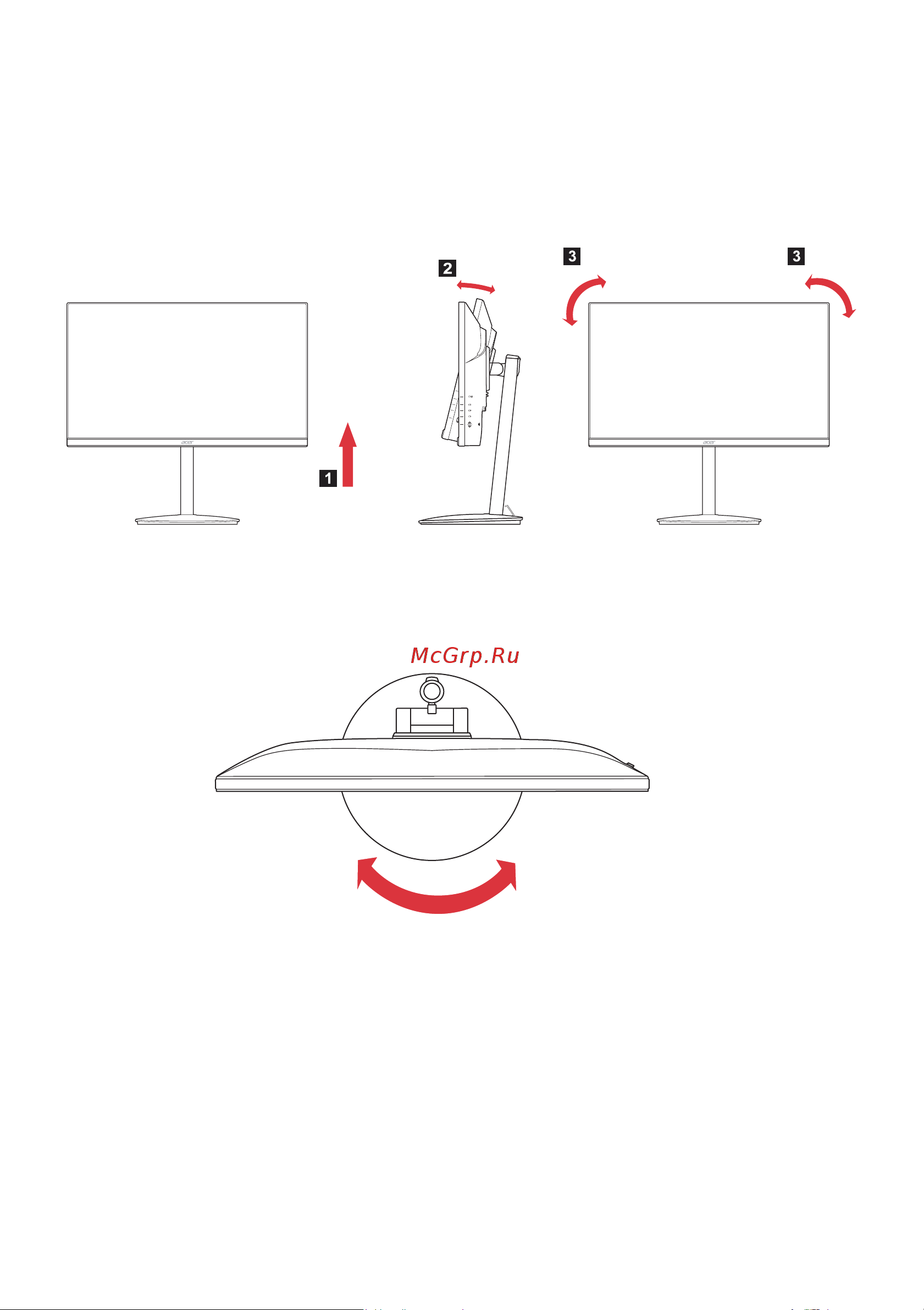 Acer XV252QPBMIIPRX (UM.KX2EE.P05) Руководство по эксплуатации онлайн [14/35] 781352
