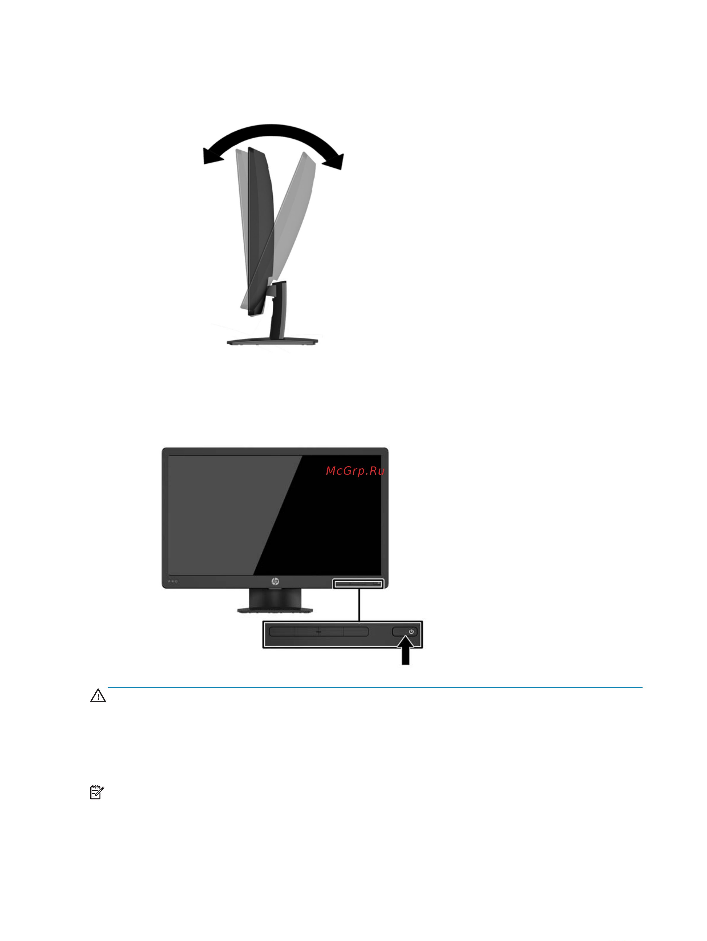 HP ProDisplay P203 X7R53AA [14/33] Включение монитора