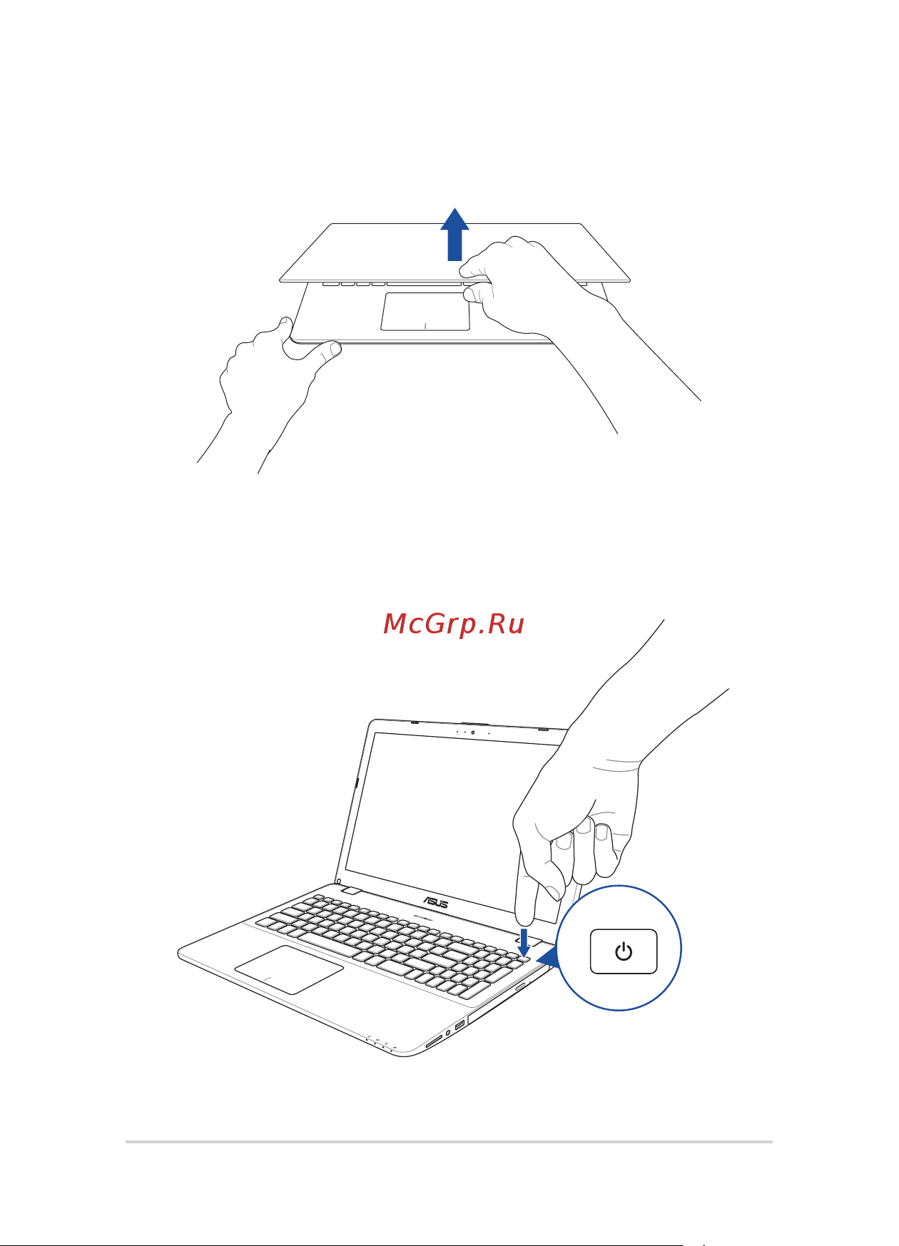 Asus X542UF-DM042T 90NB0IJ2-M04770 [32/118] Откройте крышку