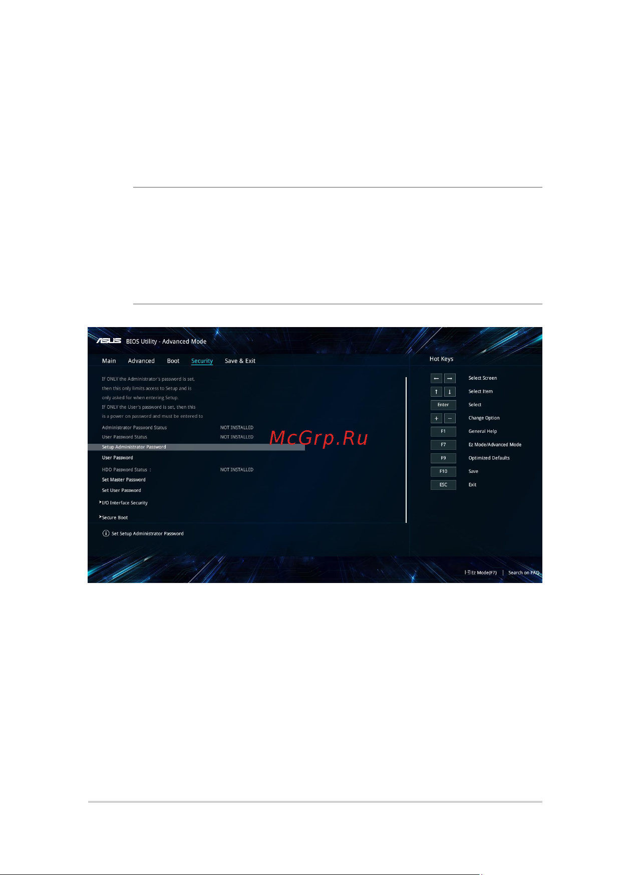 Asus X542UF-DM042T 90NB0IJ2-M04770 [73/118] Безопасность
