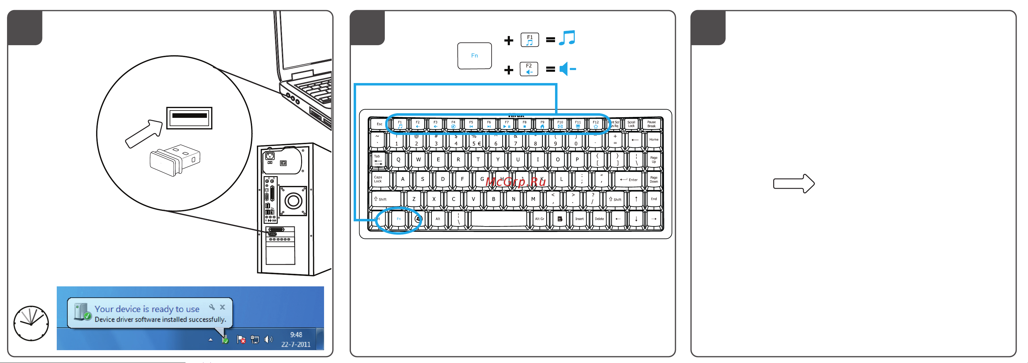 Trust Curve Wireless Keyboard Руководство по эксплуатации онлайн [2/2] 781454