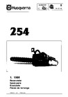 Husqvarna 254 (1986) parts Руководство по эксплуатации
