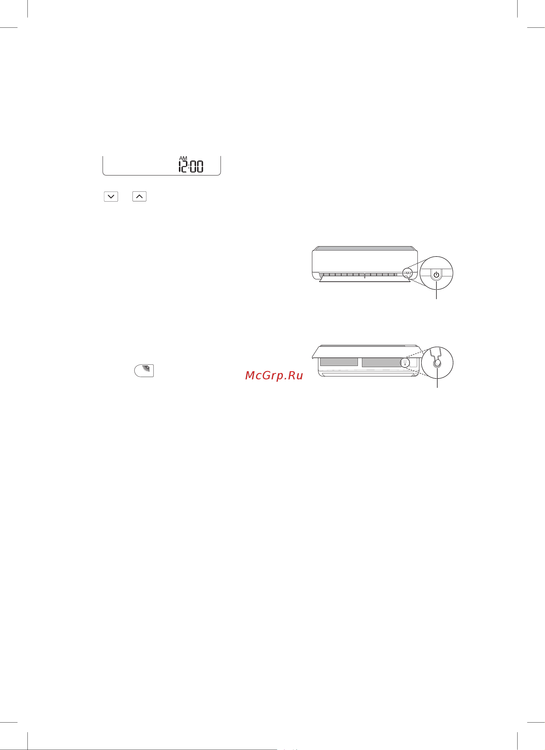 LG B09TS ProCool [14/233] Operating the air conditioner without the remote control