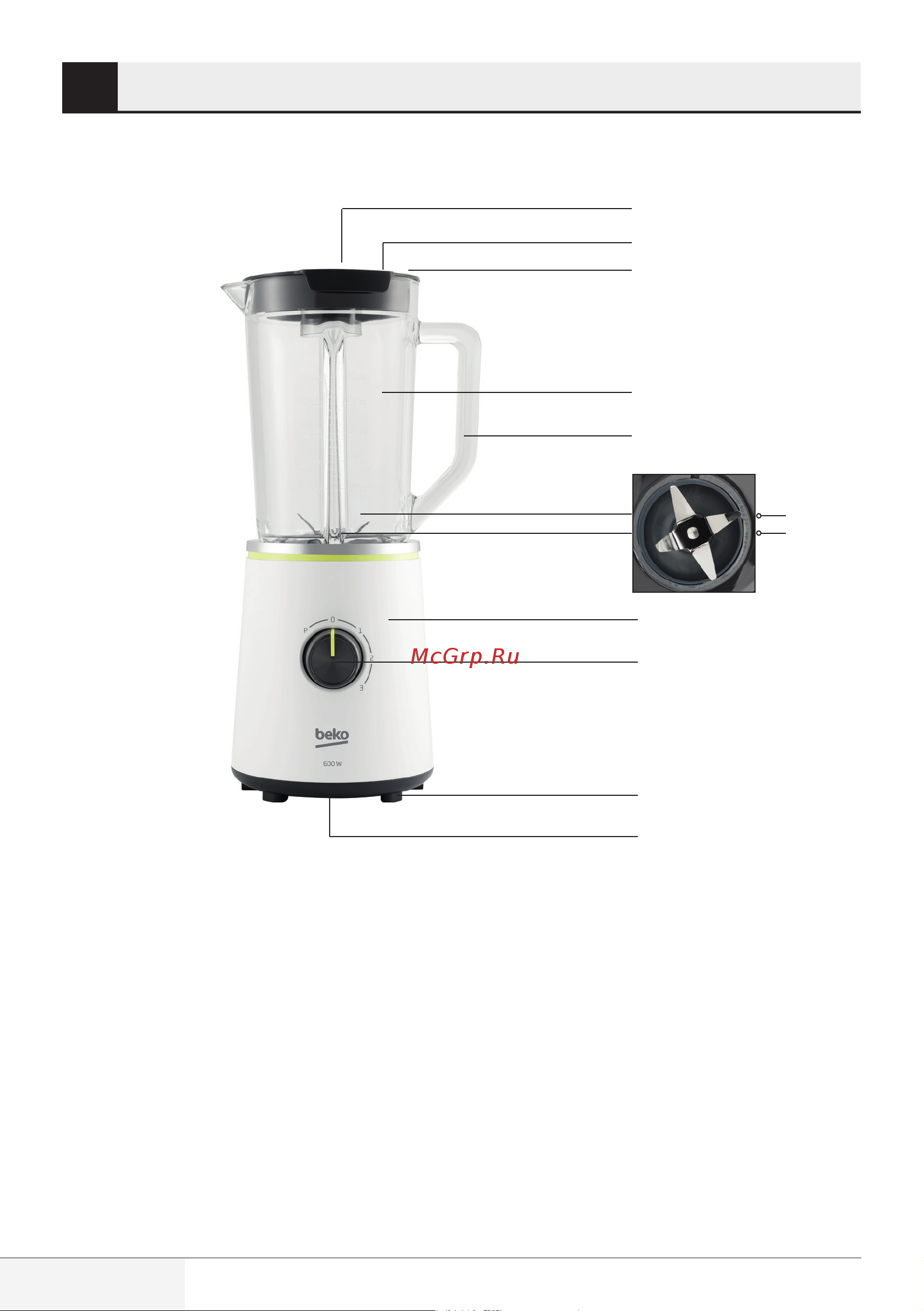 Beko TBN7602W [14/92] Standmixer