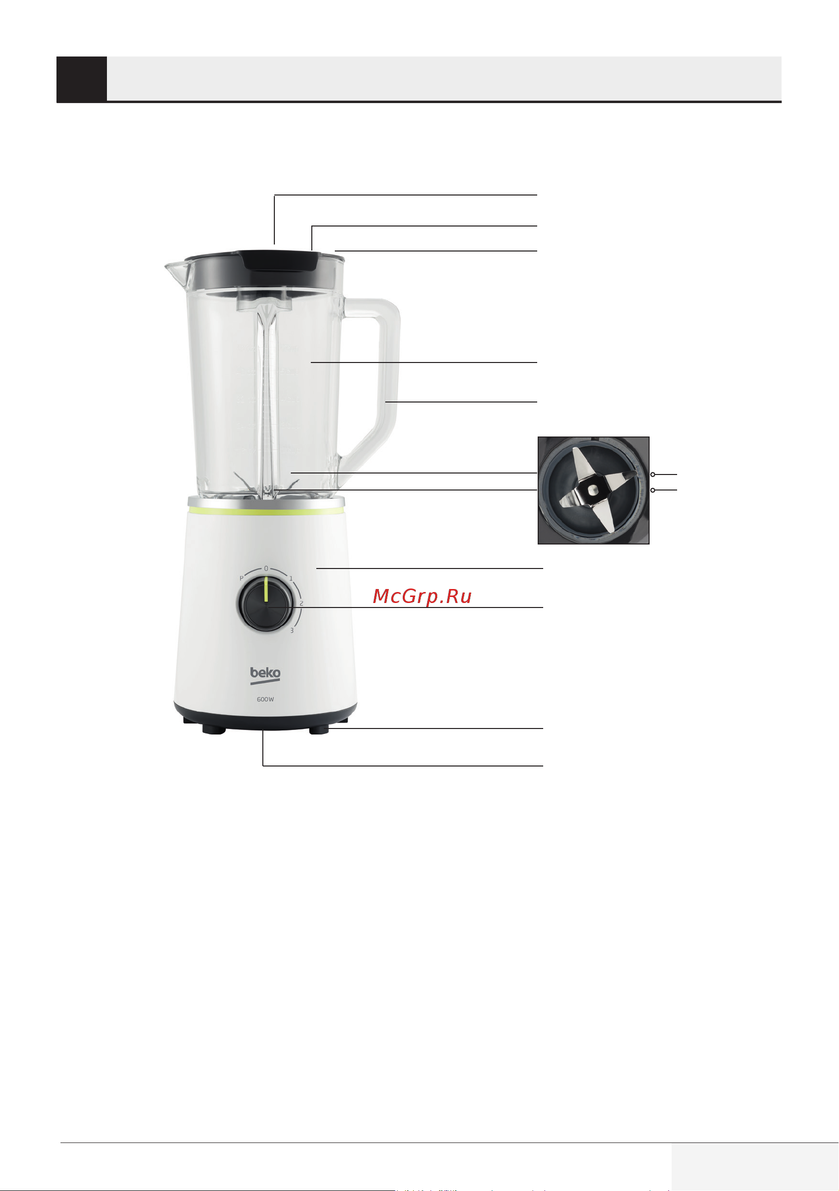 Beko TBN7602W [33/92] Hazneli blender