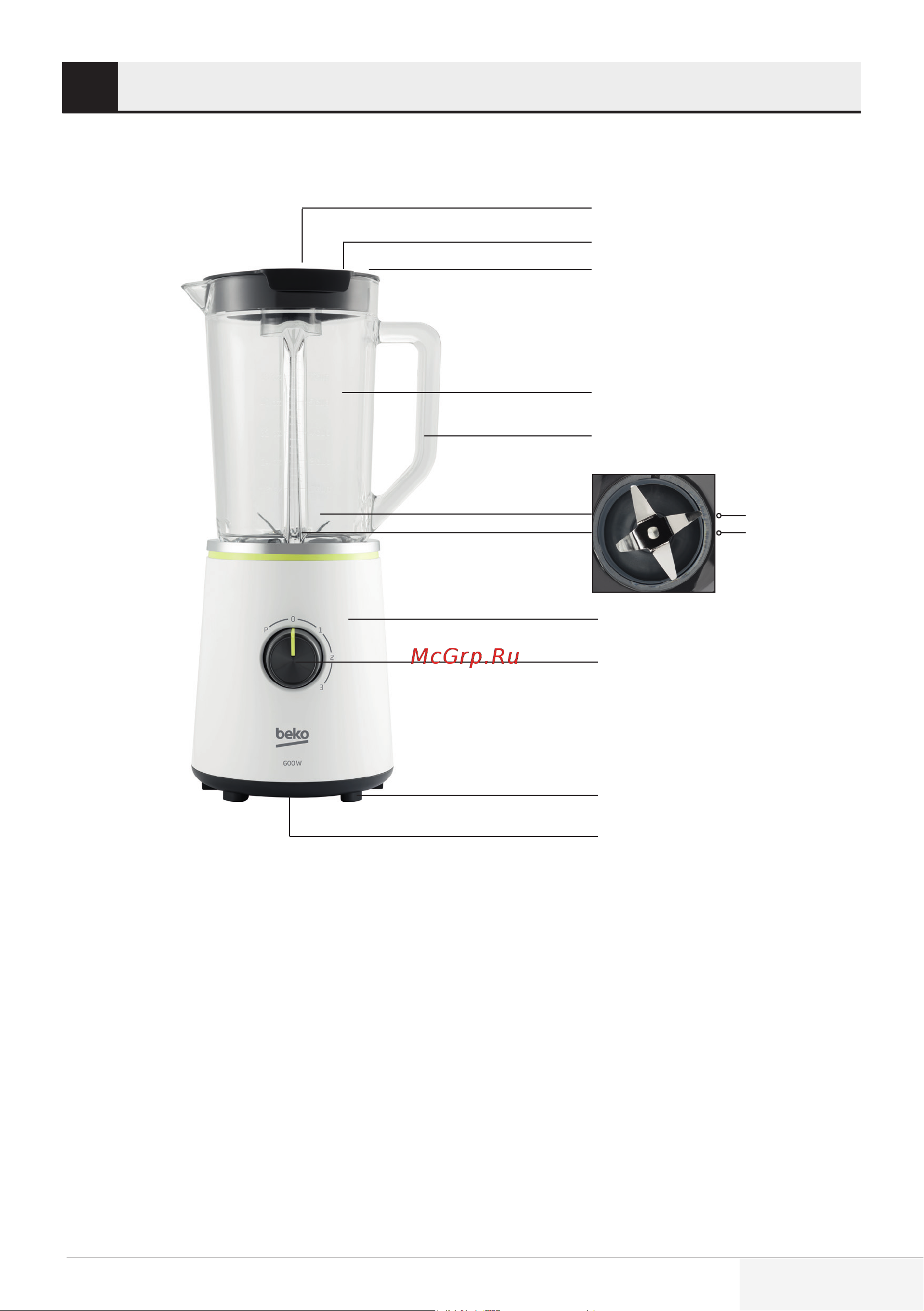 Beko TBN7602W [41/92] Batidora de vaso