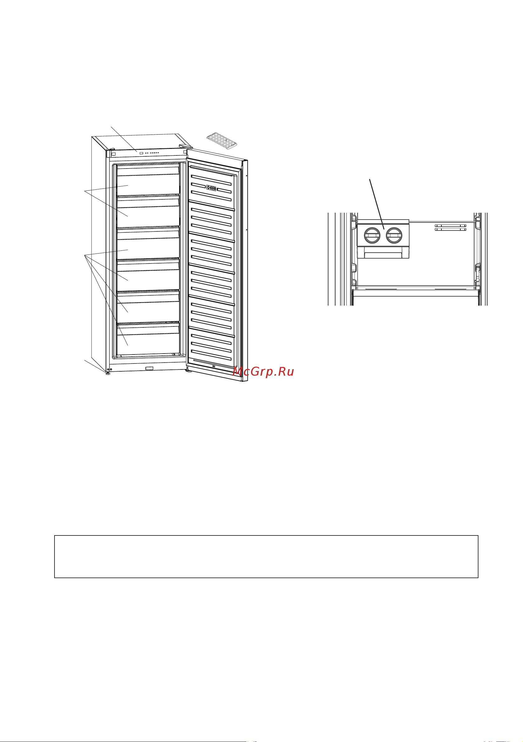 Vestfrost VWF15FFE01W [44/45] Детали и камеры устройства