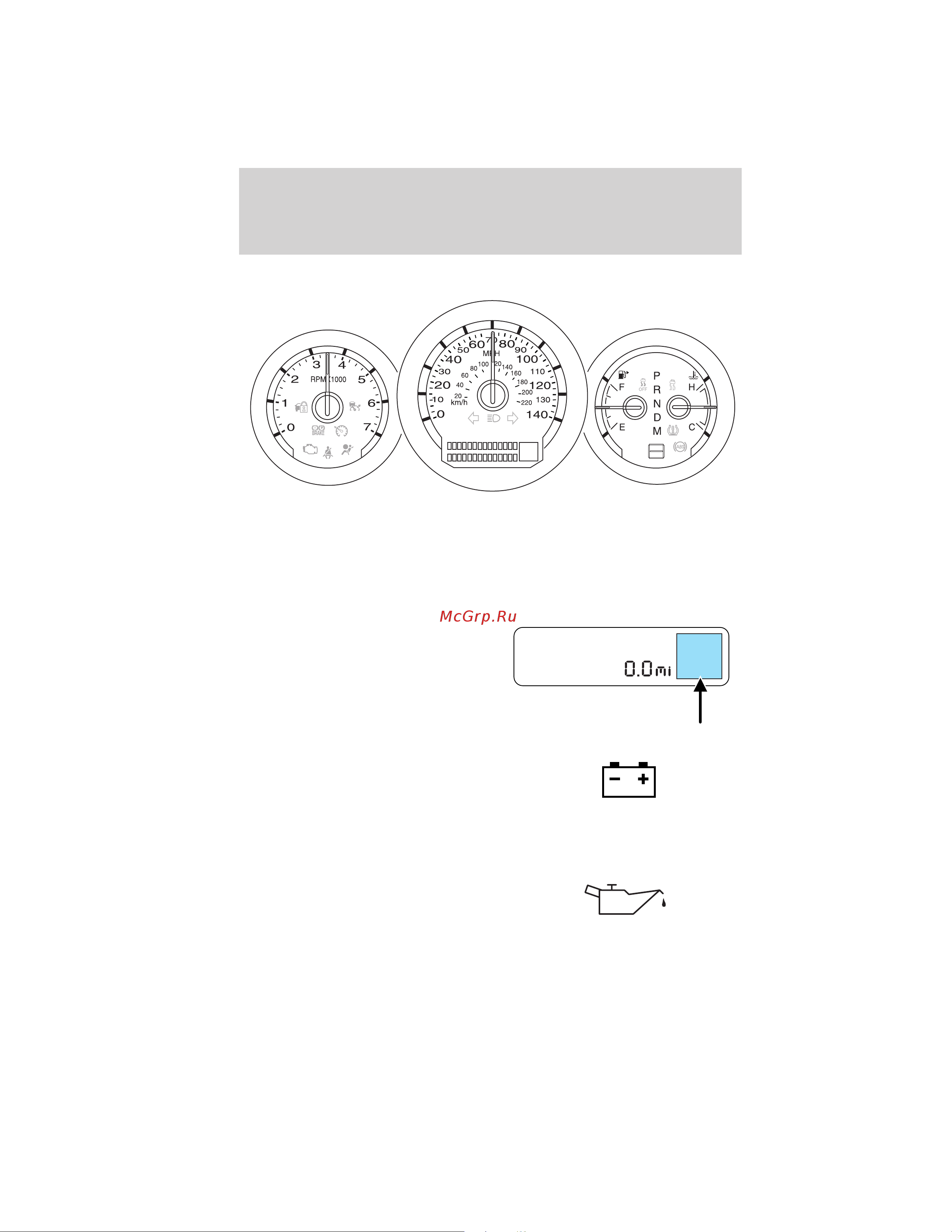 Lincoln MKS (2010) [12/362] Instrument cluster