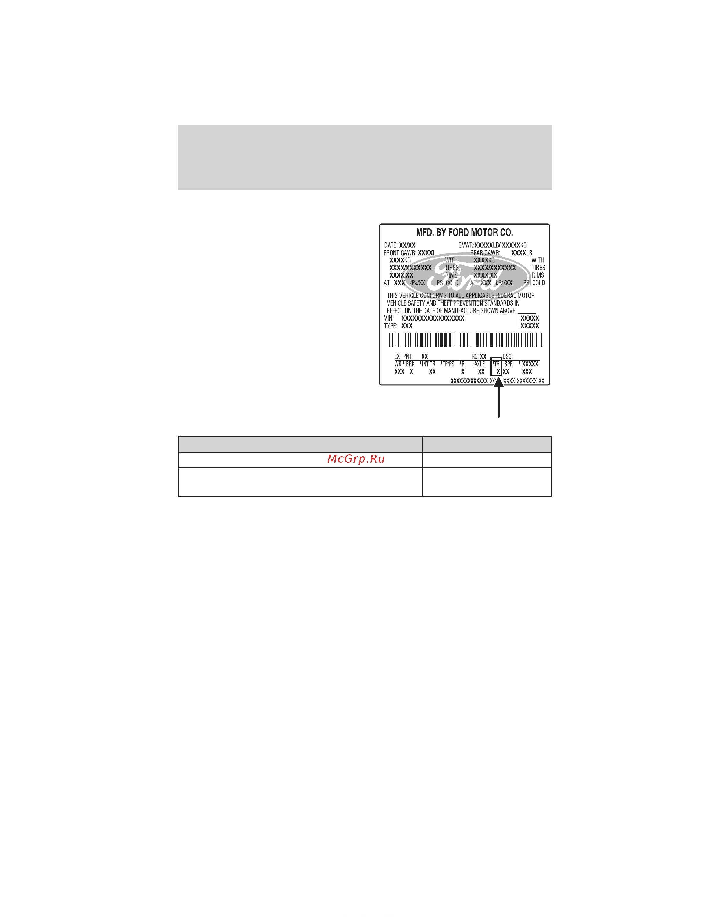 Lincoln MKS (2010) [350/362] Maintenance and specifications