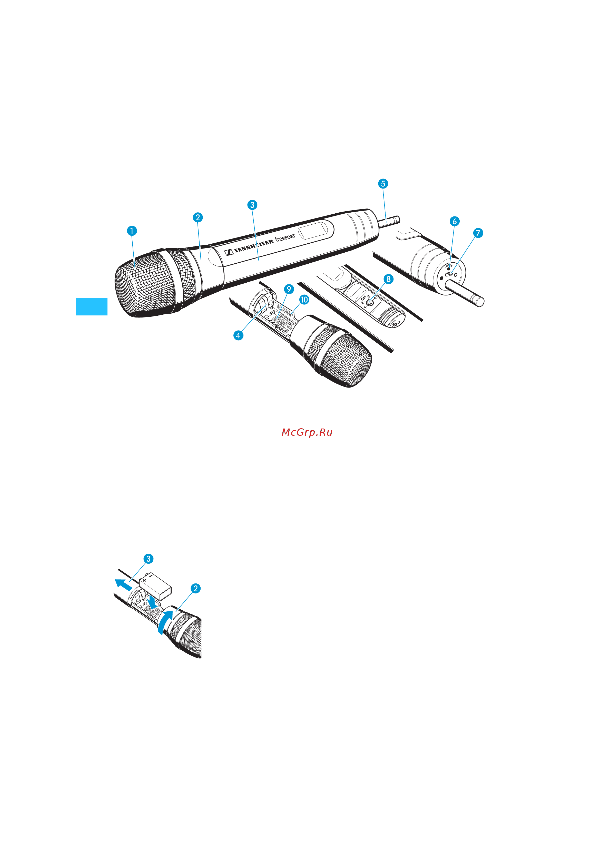 Sennheiser FP 12-E-EU [10/17] Радиомикрофон skm 3