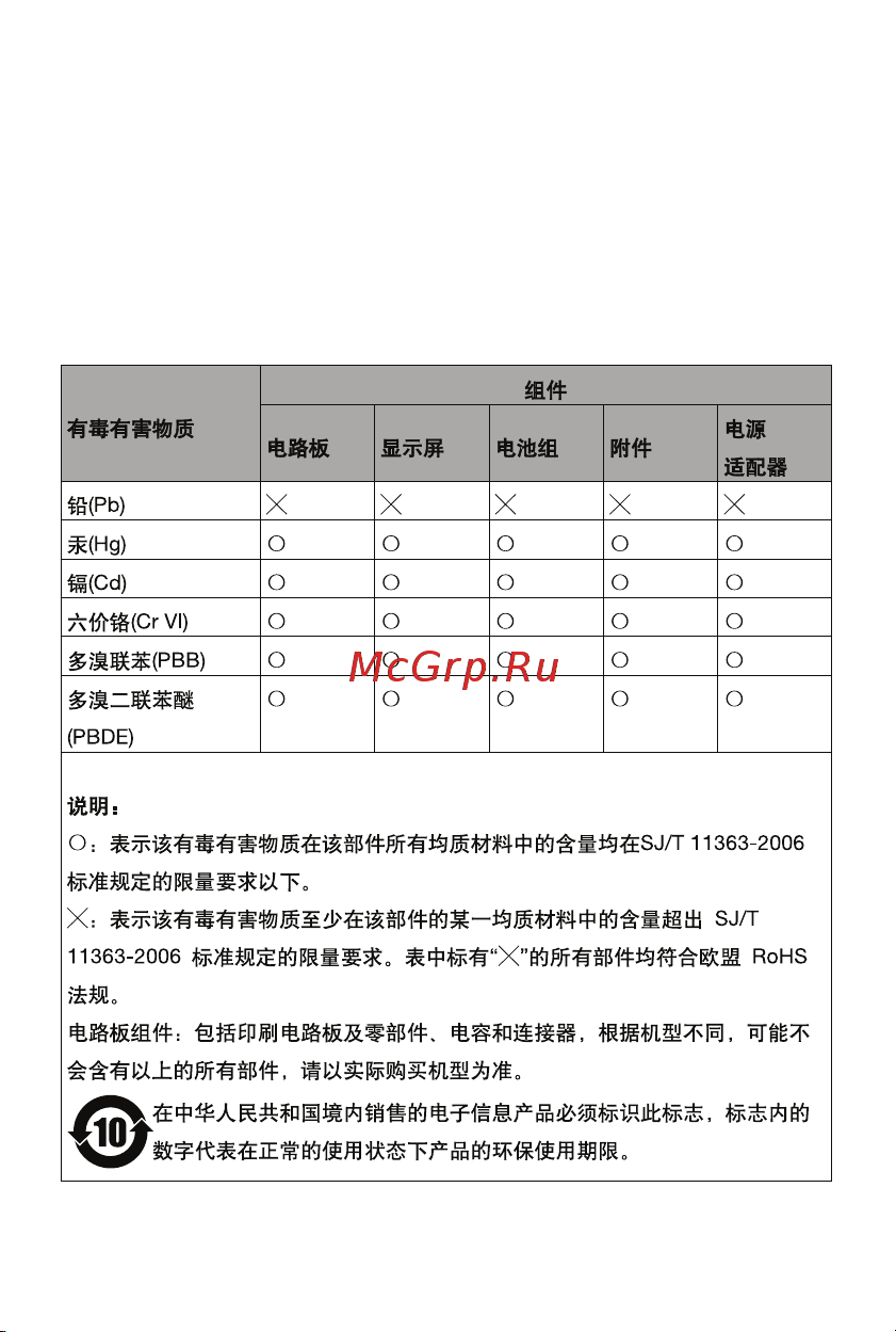 Lenovo IdeaPhone S820 8GB [25/26] Restriction of hazardous substances directive