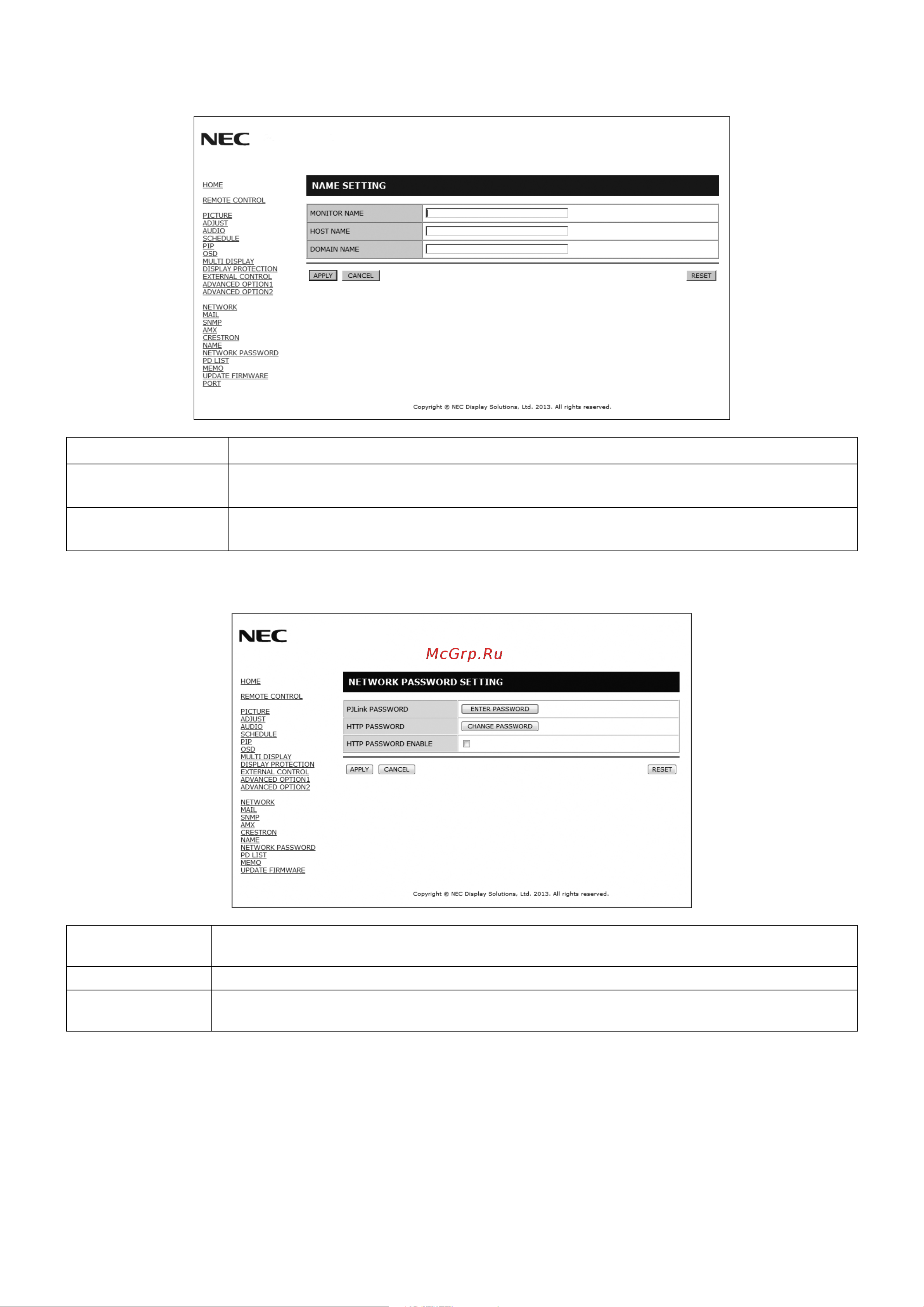 Nec MultiSync X464UN-2 [44/57] Name setting