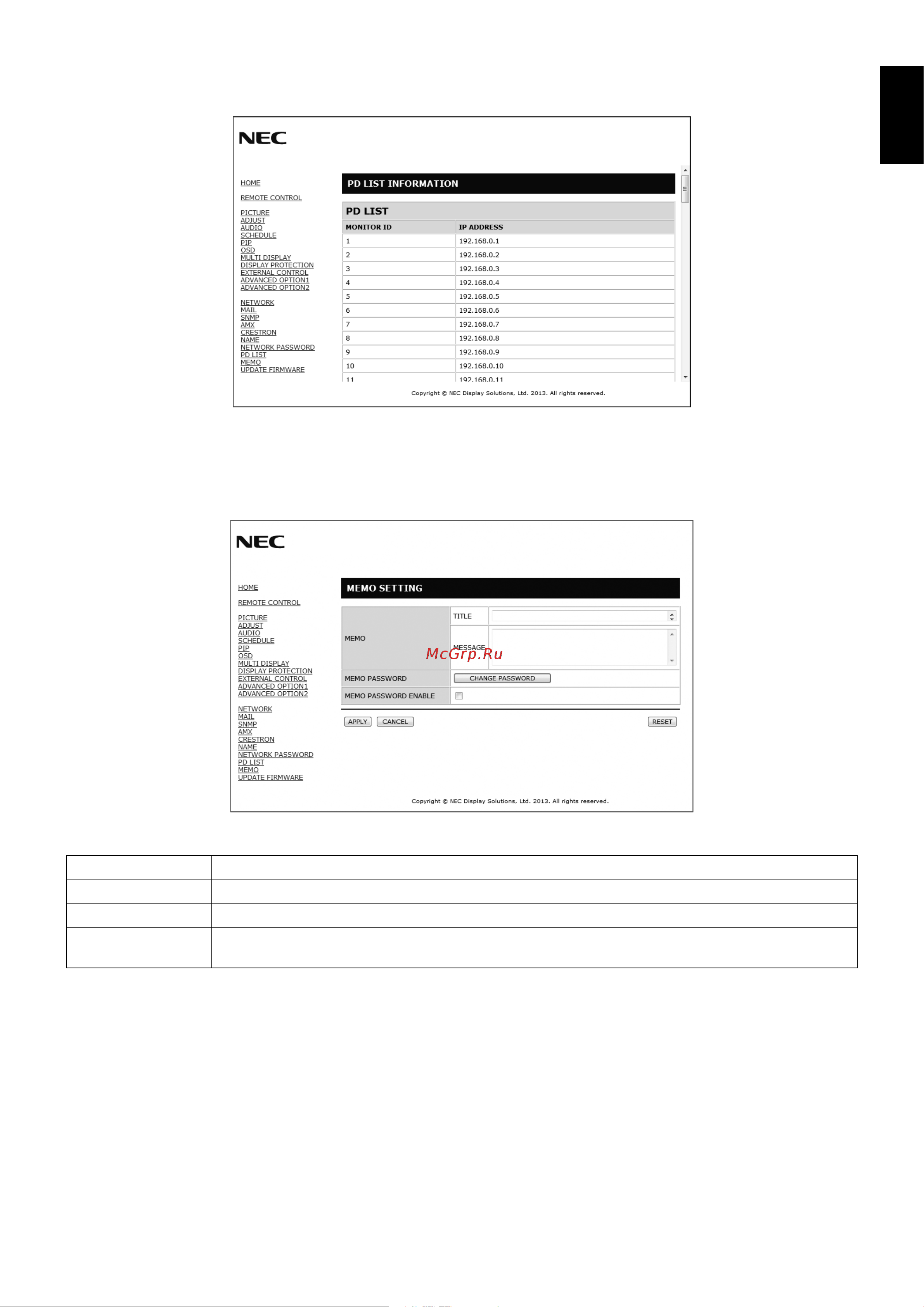 Nec MultiSync X464UN-2 [45/57] English