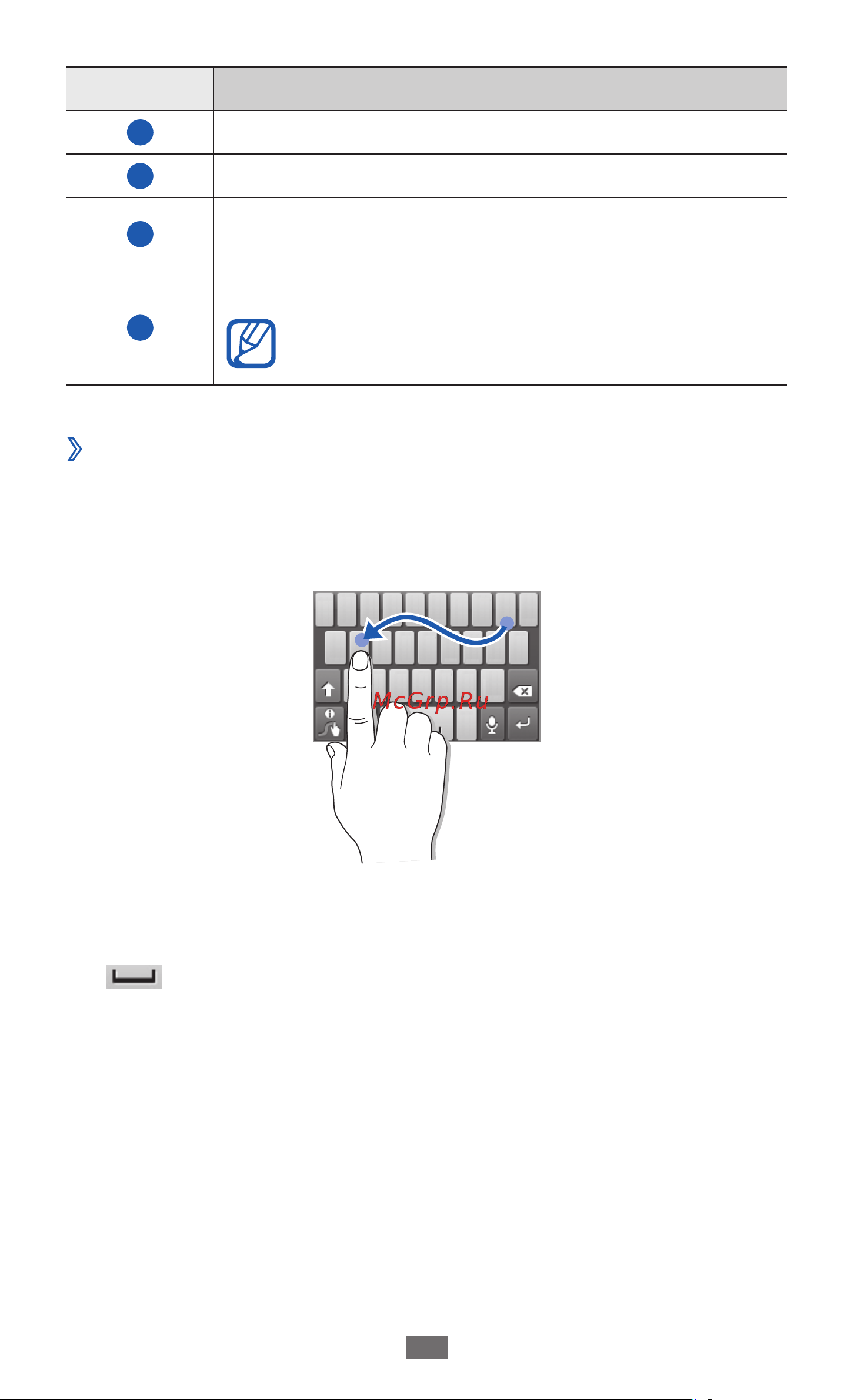 Samsung GT-S5570I [35/136] Ввод текста с помощью клавиатуры swype