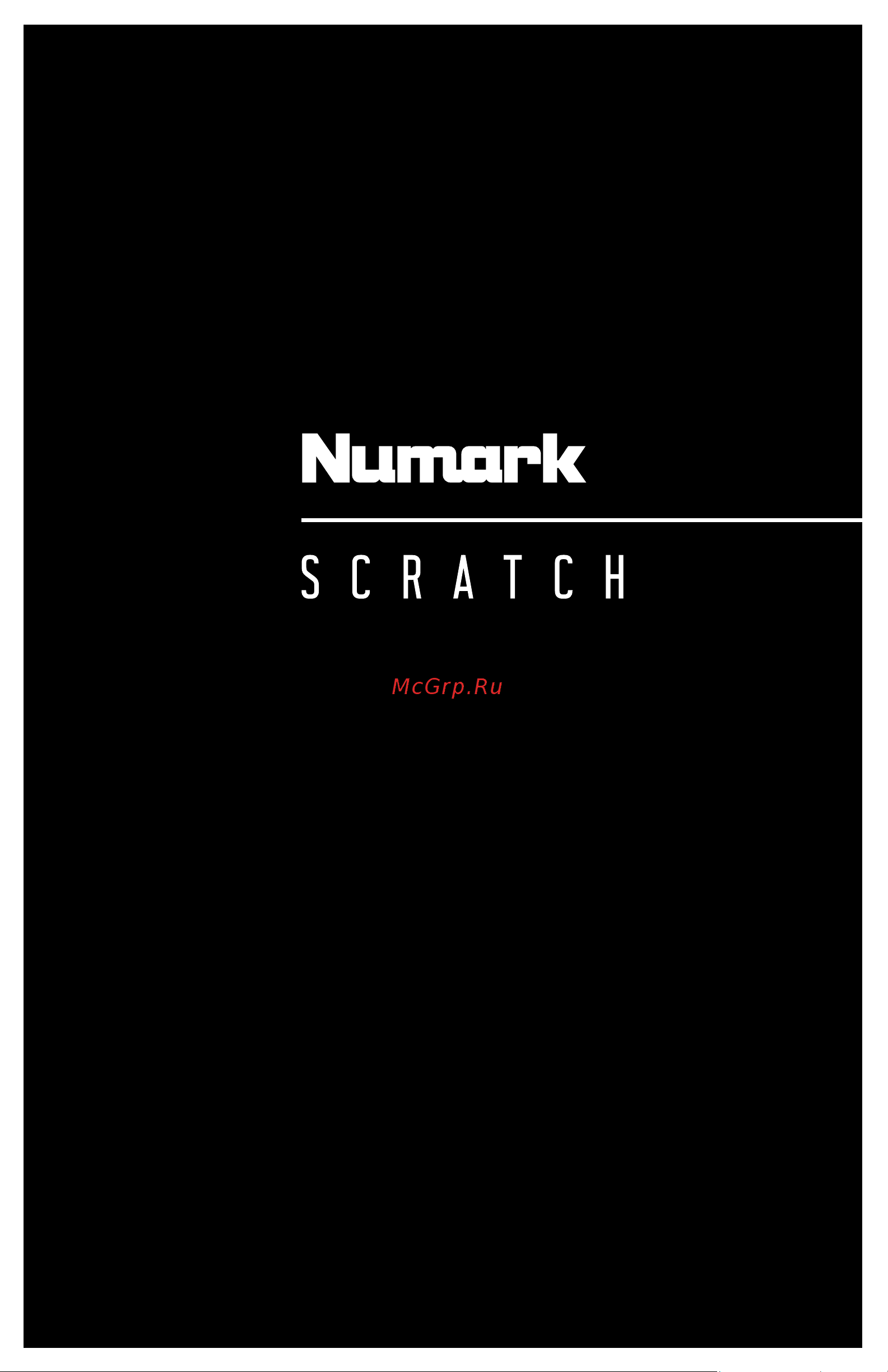 Numark Scratch Руководство по эксплуатации онлайн