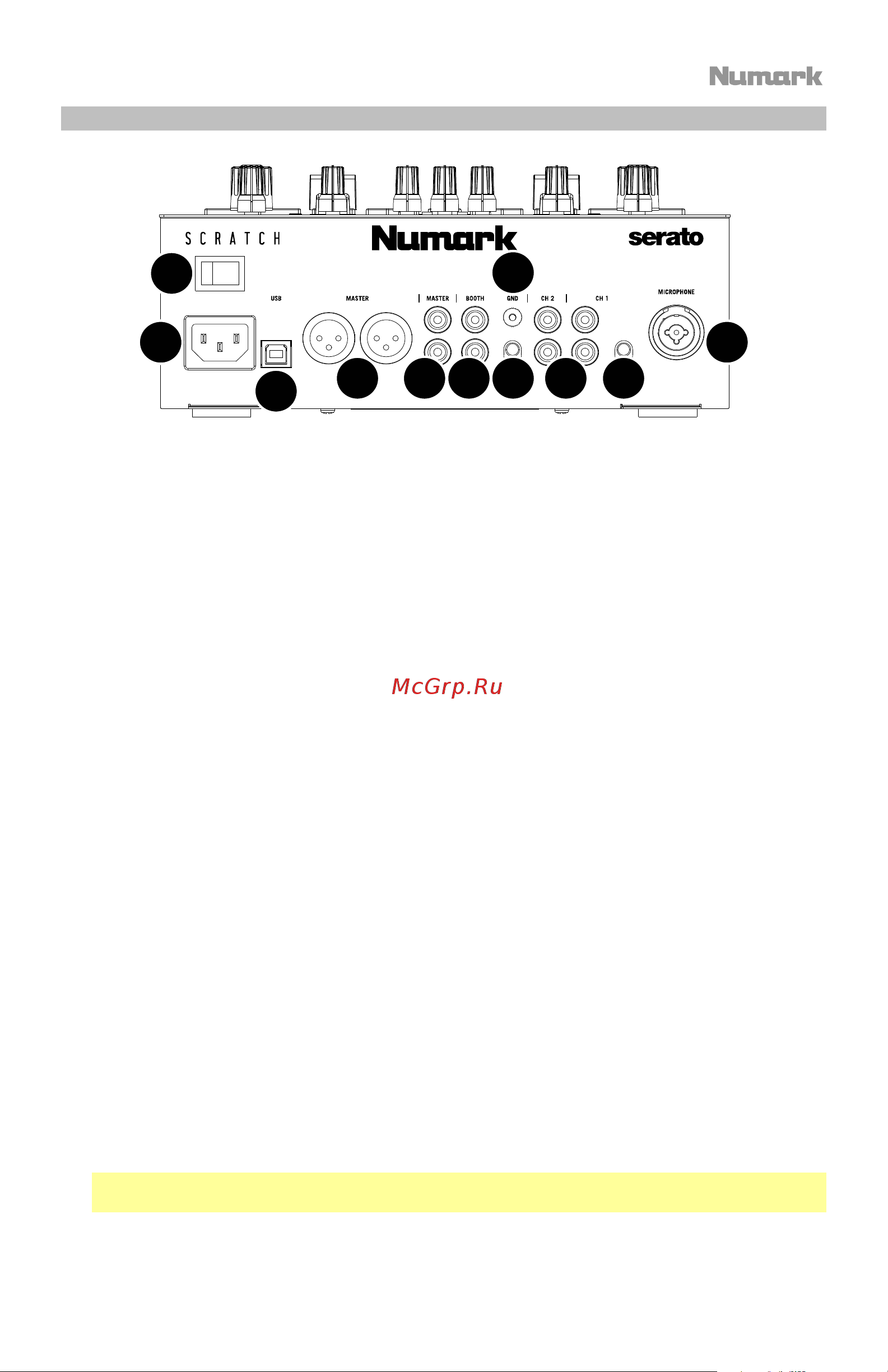 Numark Scratch [17/52] 4 5 6 8 7 7