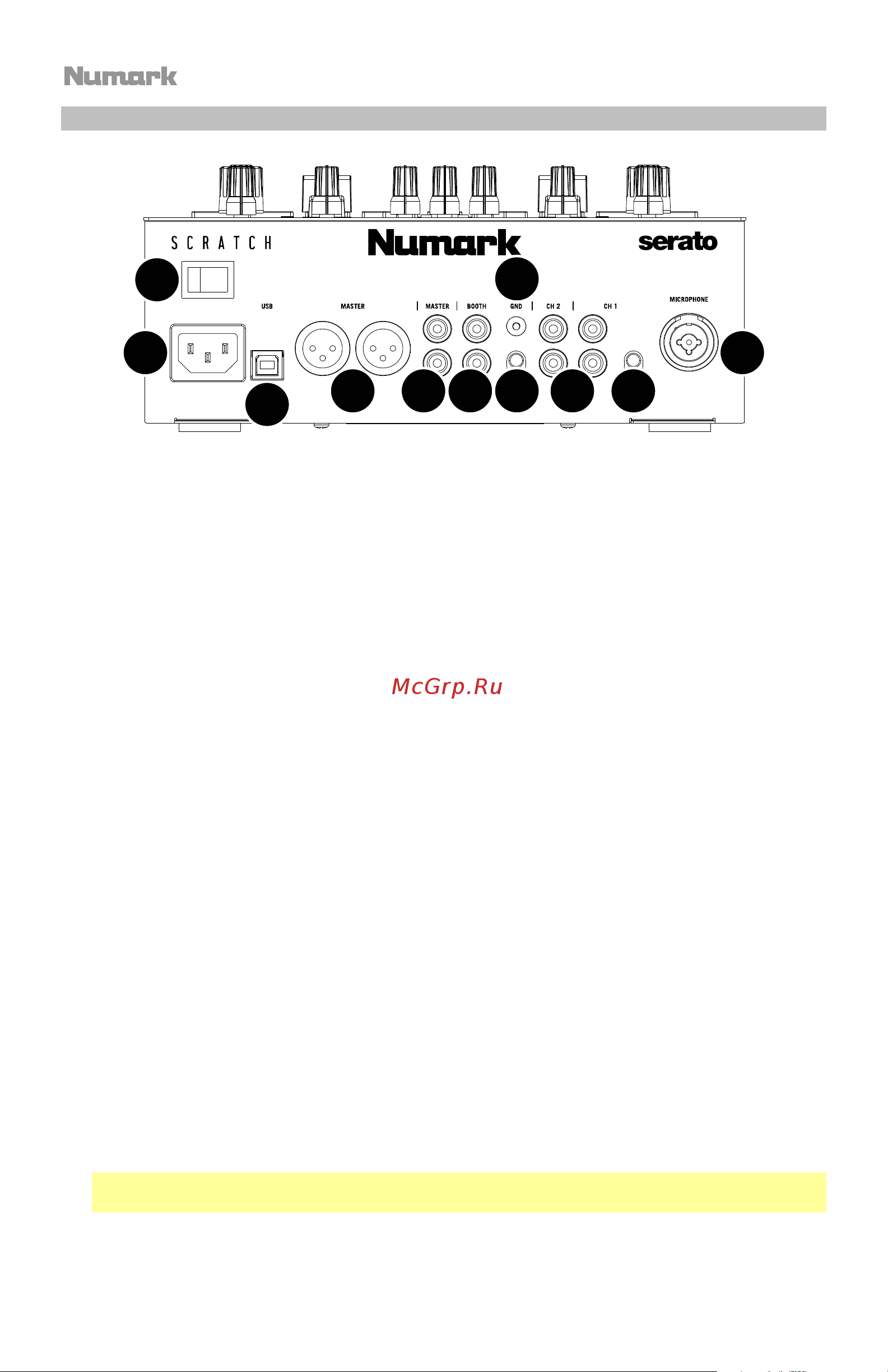 Numark Scratch [26/52] 4 5 6 8 7 7