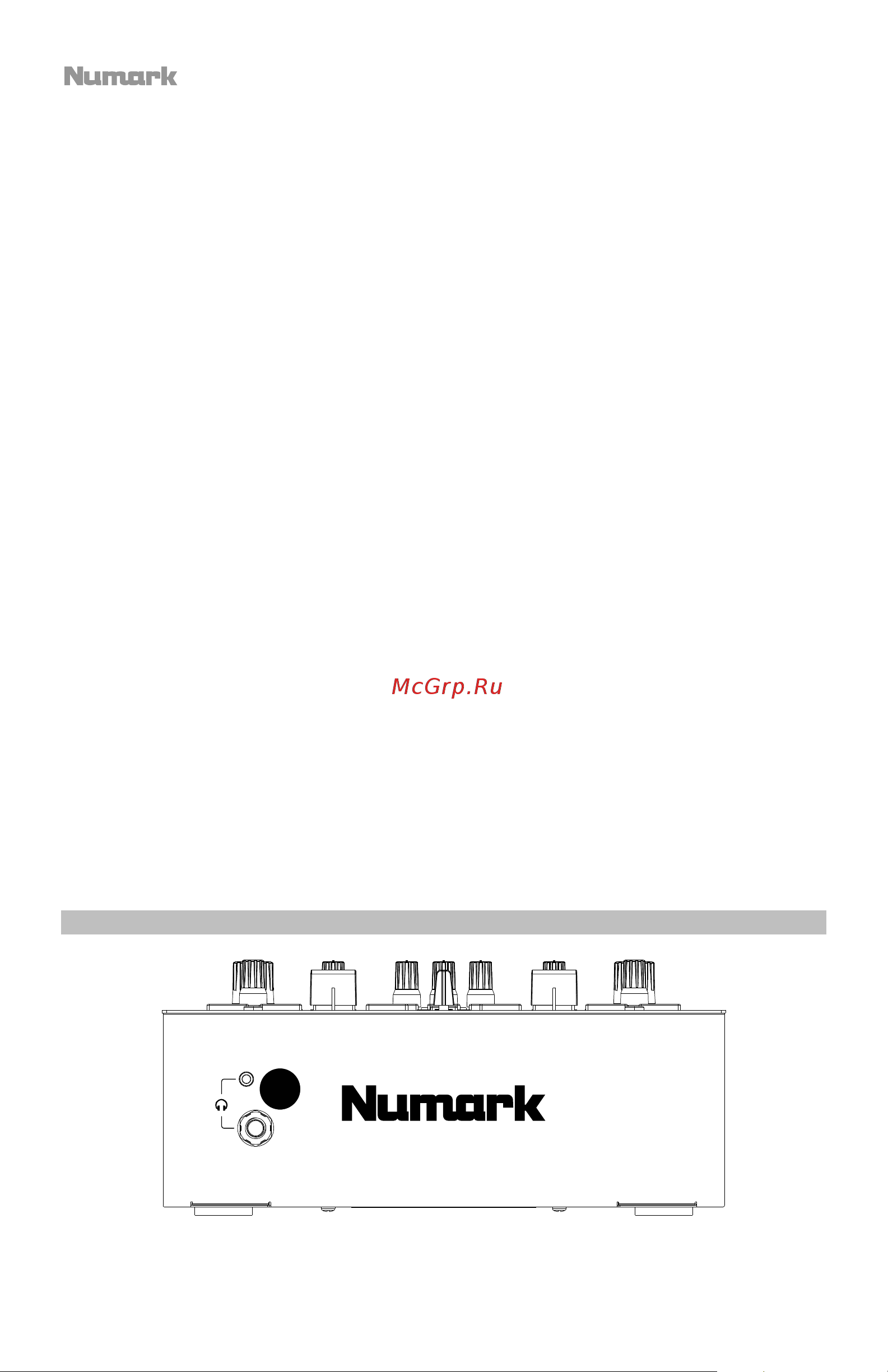 Numark Scratch [34/52] Pannello anteriore