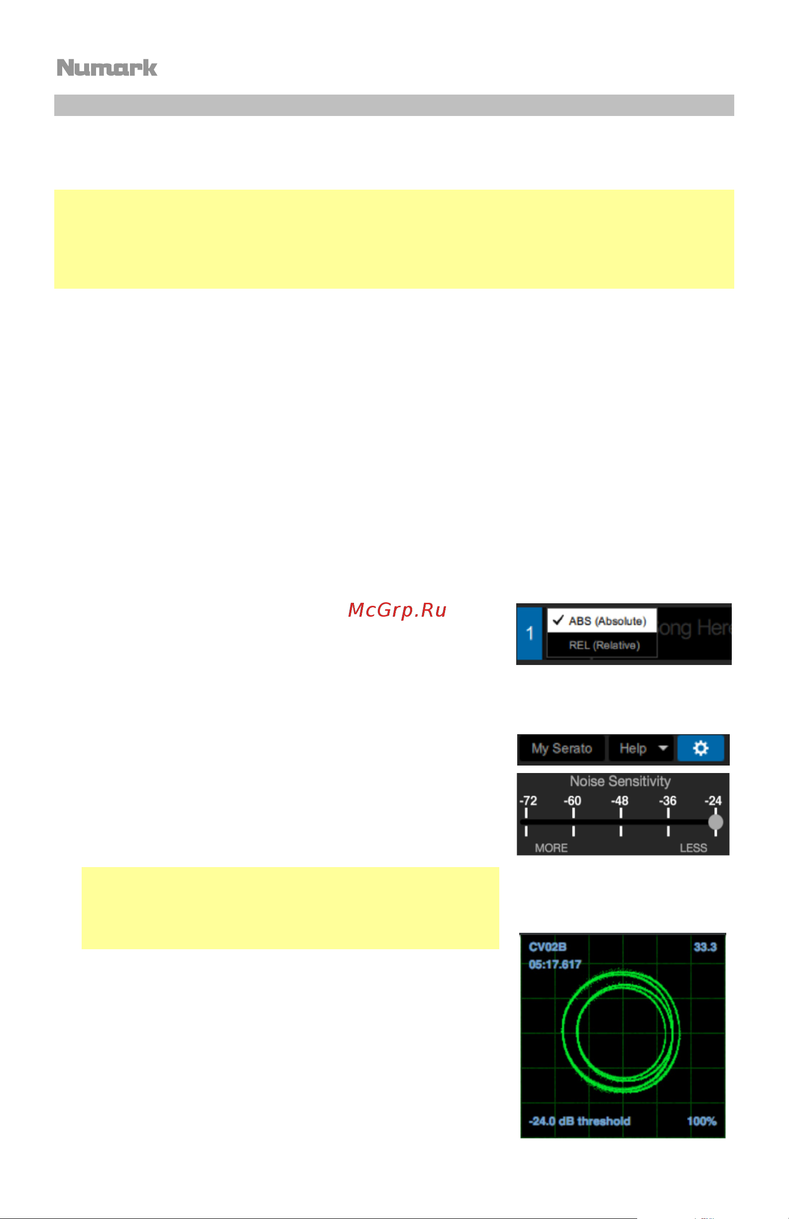 Numark Scratch [46/52] Verwendung des dvs mit scratch