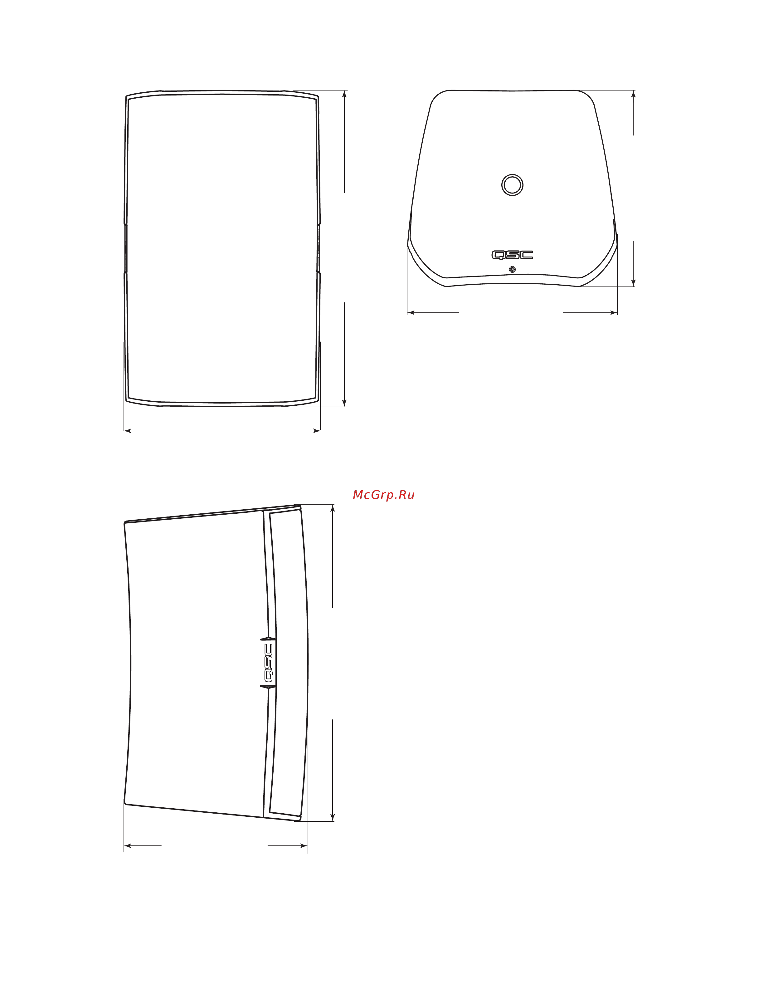 QSC AD-S112sw [7/9] Ad s6t dimensions