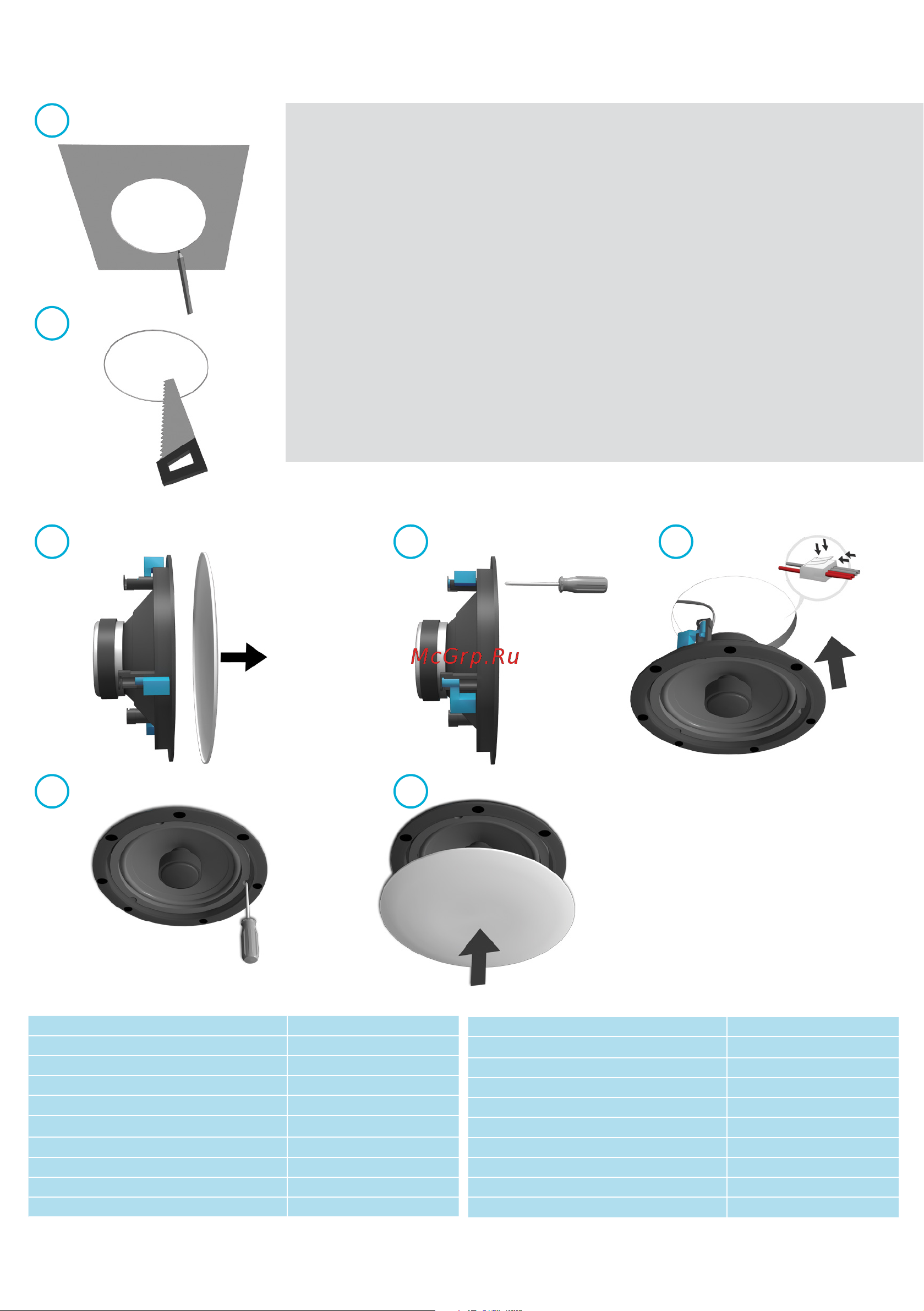 APart CM1008D [2/2] Mounting the loudspeaker