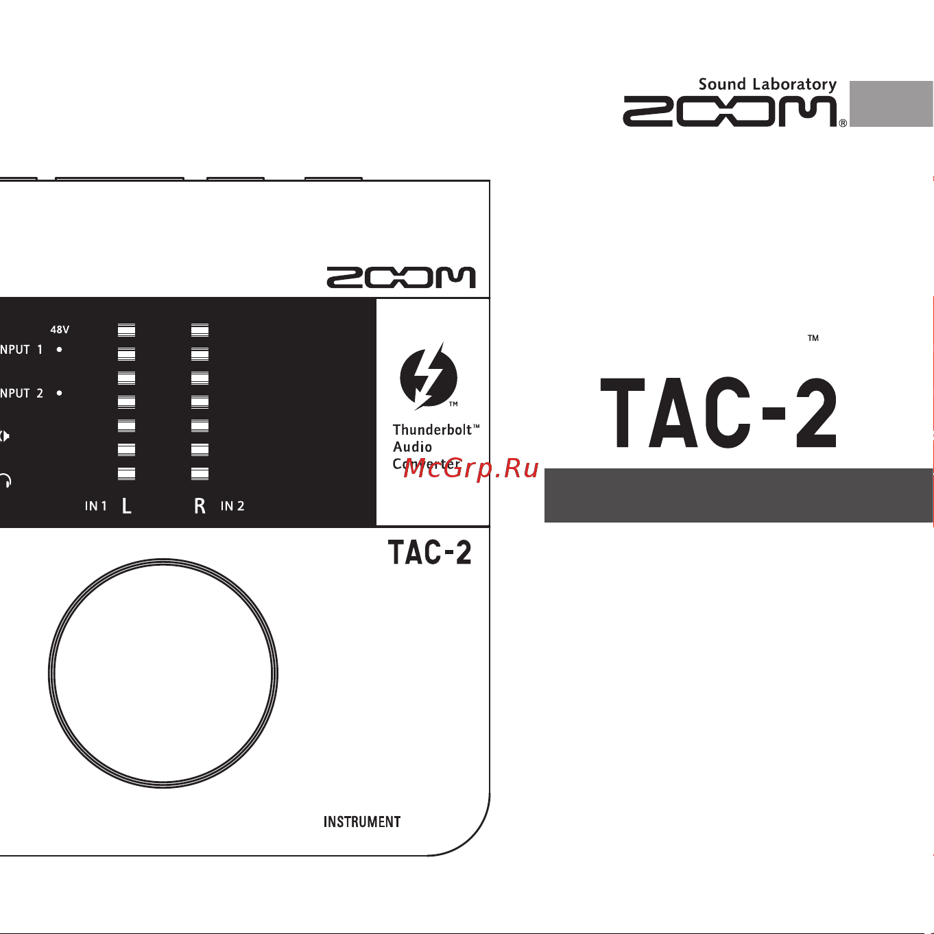 Zoom TAC-02 Руководство по эксплуатации онлайн