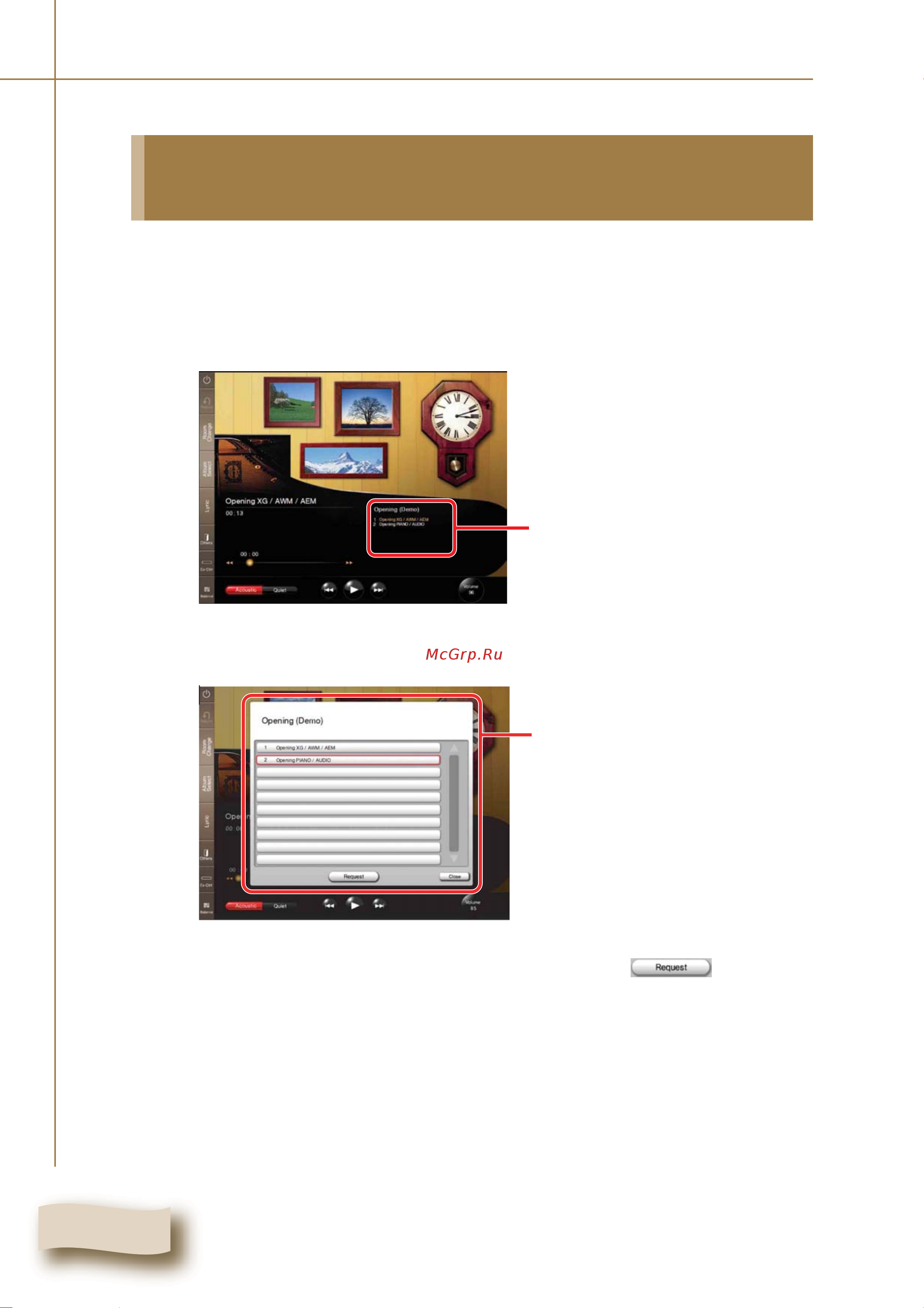 Yamaha DC1M4PE [23/71] Selecting directly the different song from the current album