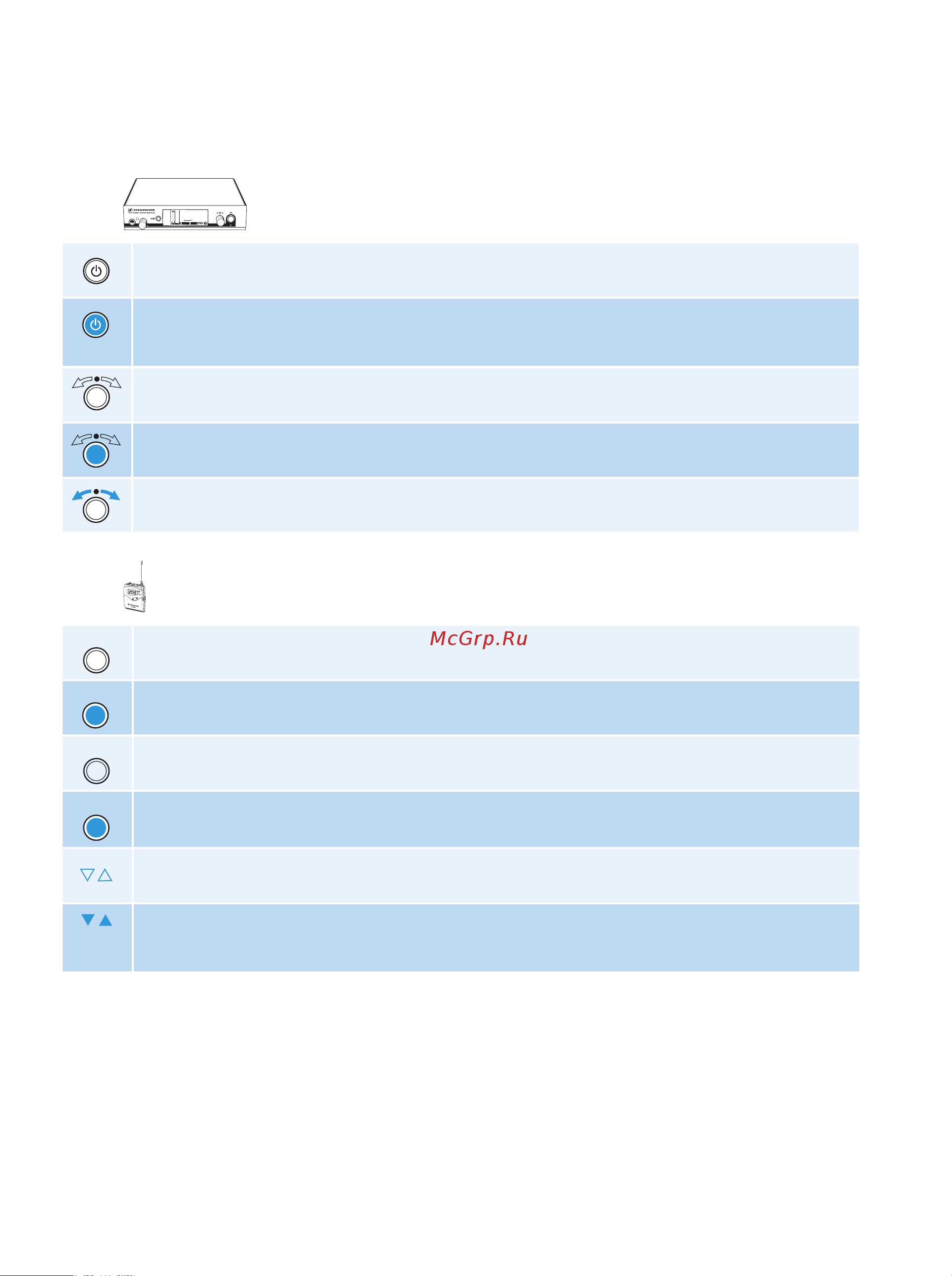 Sennheiser EW 352-G3-B-X [2/40] Tastensymbole button icons icônes de touches simboli dei tasti símbolos de las teclas toetssymbolen símbolos dos botões