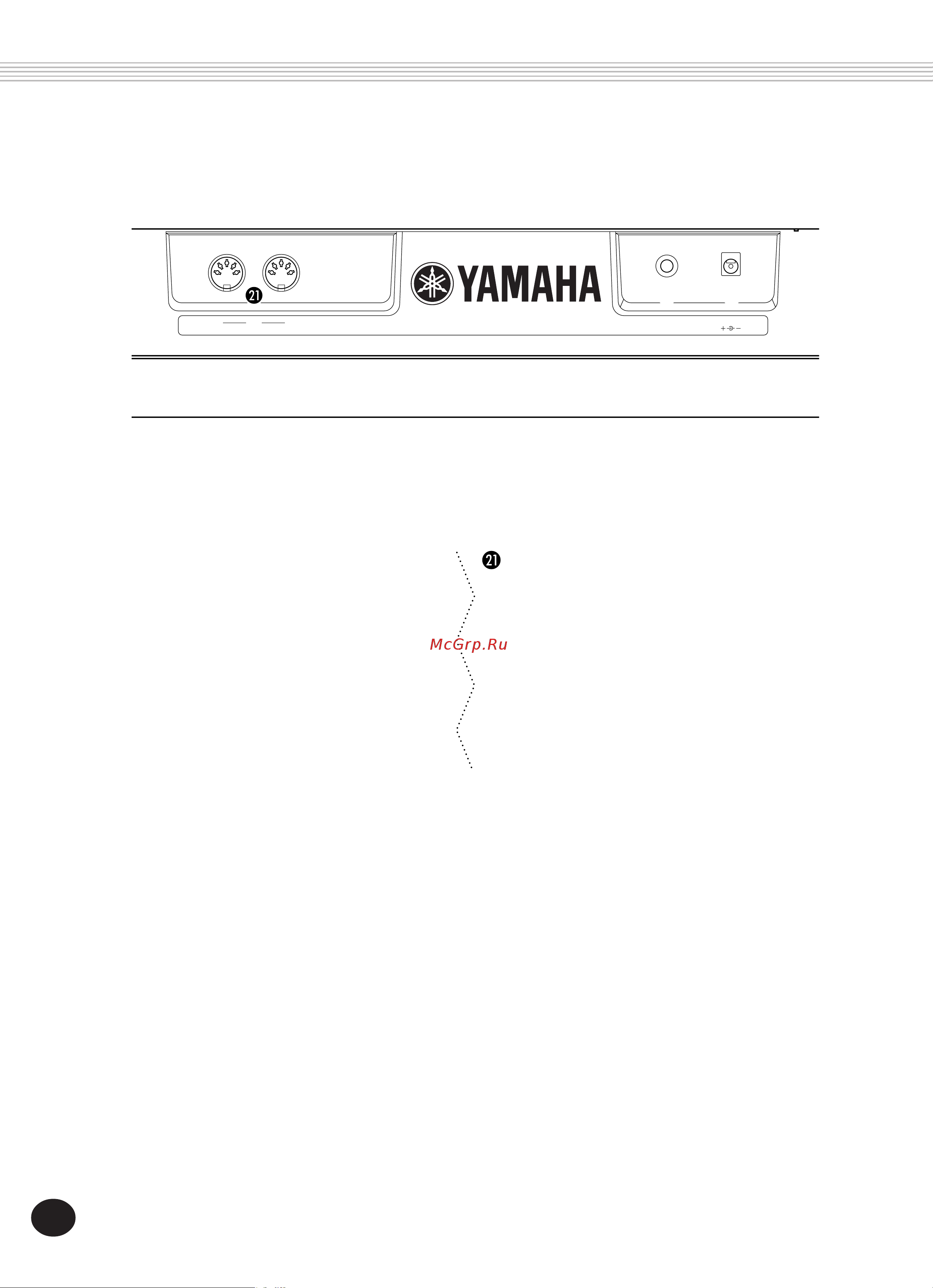 Yamaha PSR-140 [8/52] Rear panel