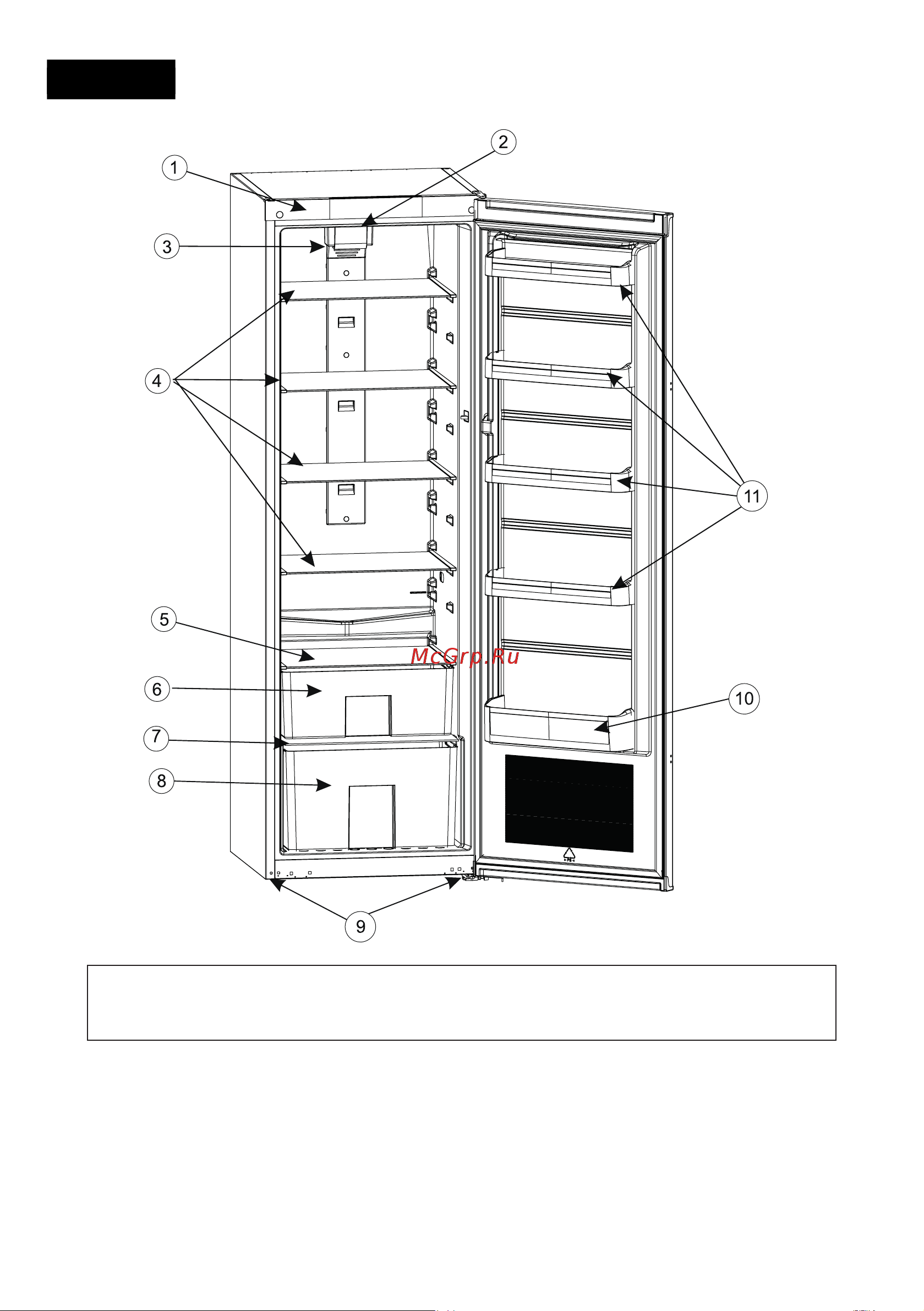Vestfrost VF395-1SBW (VF395SB W+VF391SBW) [18/19] Глава 6 детали и камеры холодильника