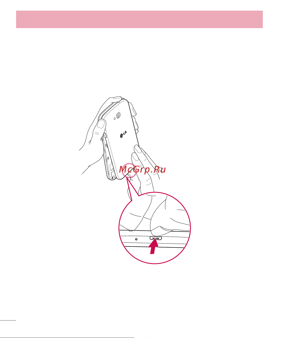 LG D410GSM [128/416] Встановлення sim карти та акумулятора